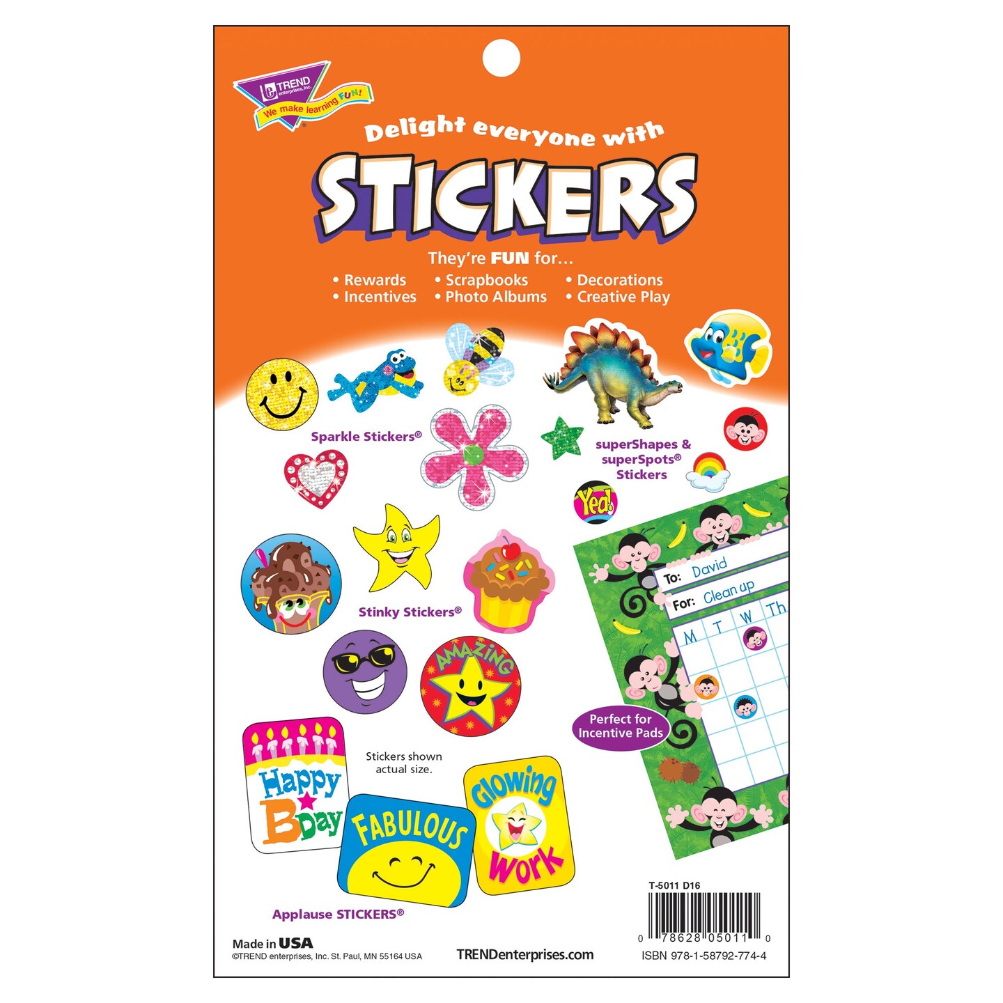 Praise &#x26; Reward Sticker Pad, 738 ct