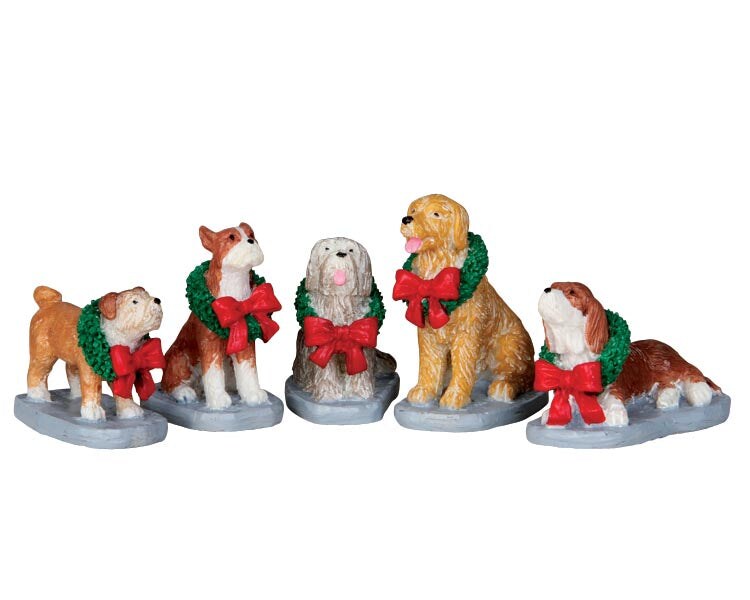 LEMAX Christmas Pooch, set of 5 #32138