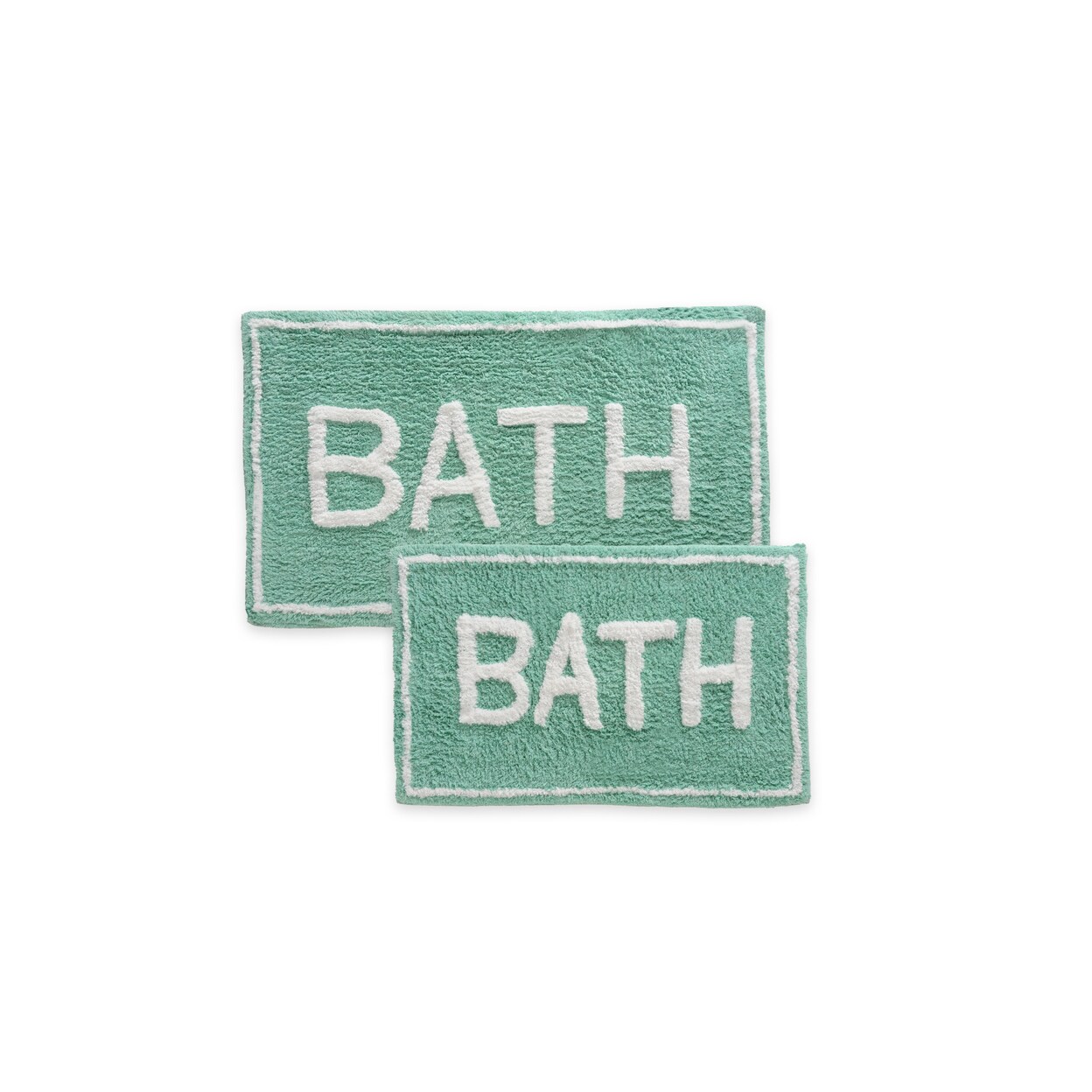 St Marys 2 Piece Cotton Bath Rug Set Non-Slip Backing 100% Cotton 6 Colors