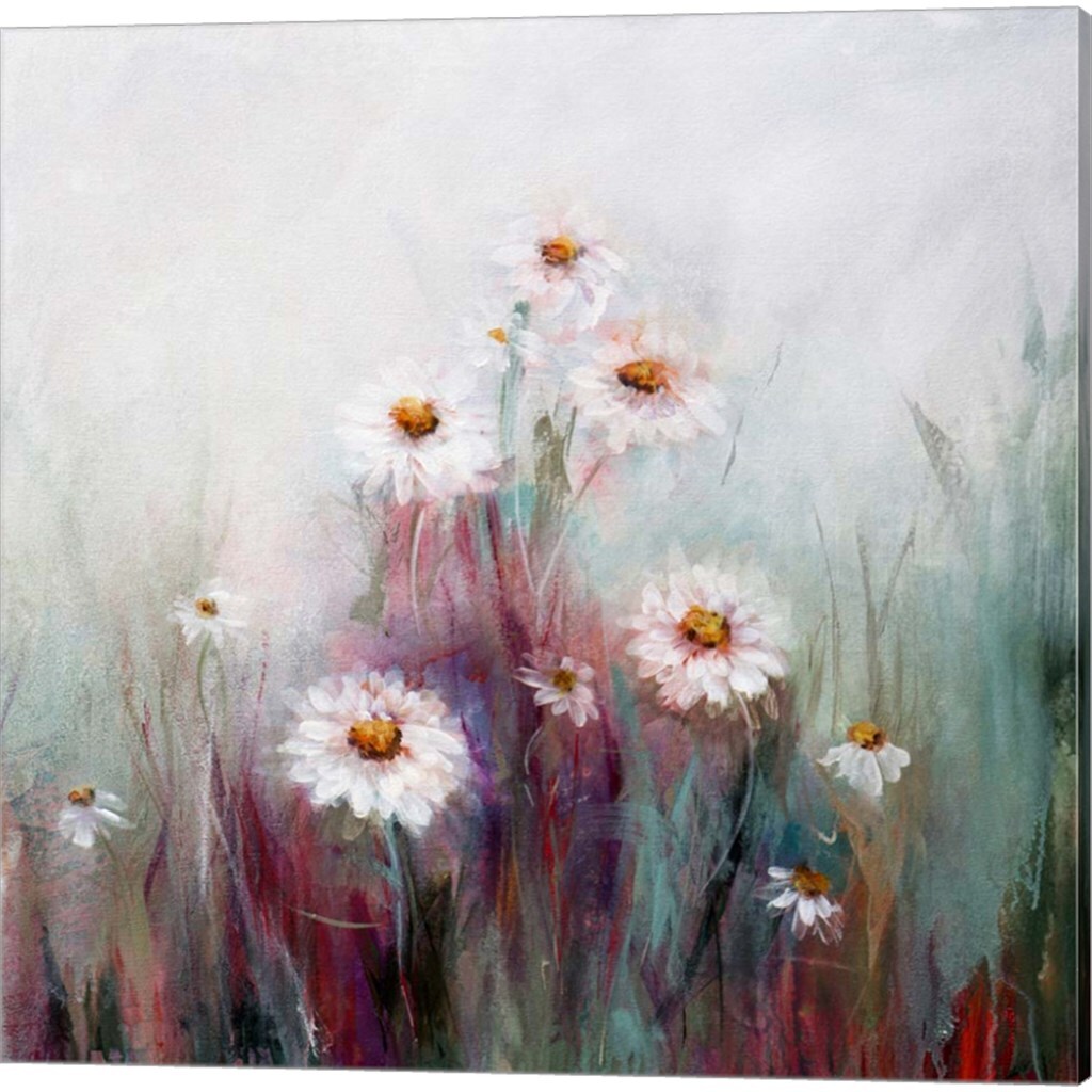 Wildflowers by Karen Hale 14&#x22; x 14&#x22; Canvas Wall Art (Set of 2)