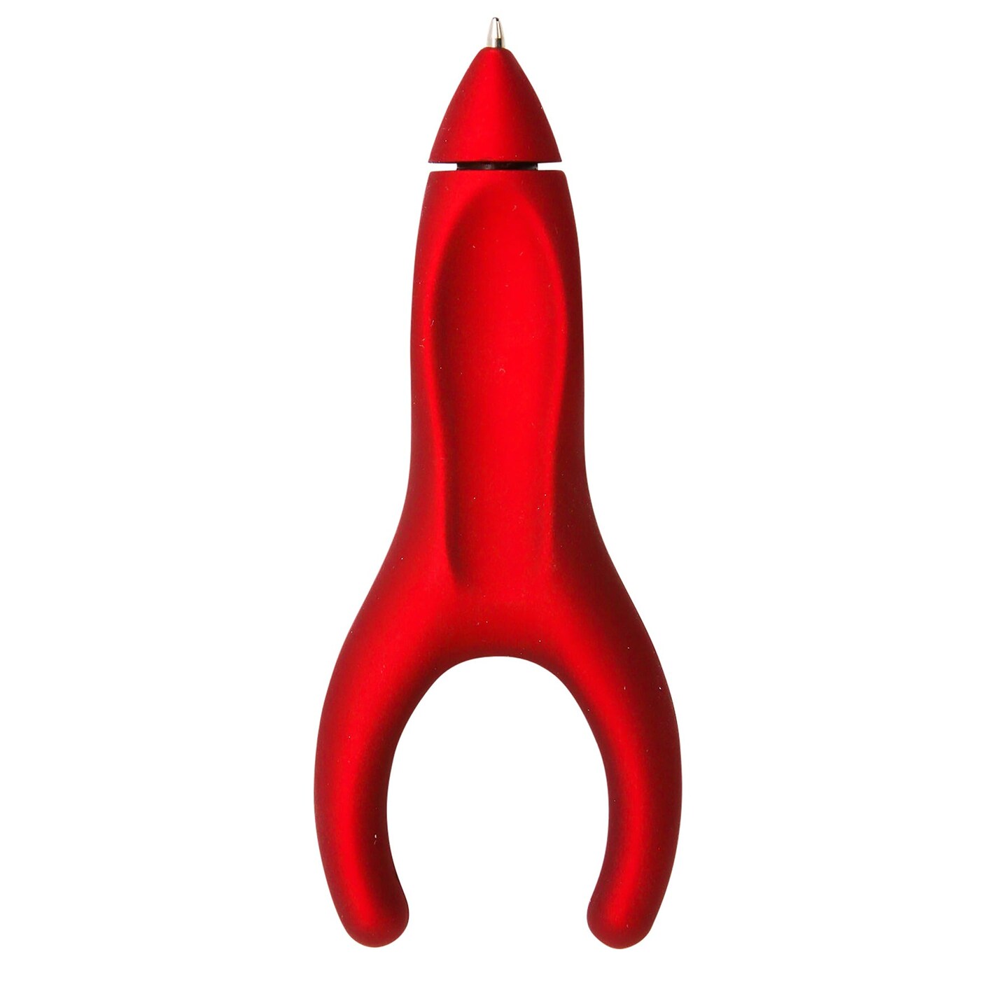 Ergo-Sof Retractable Ballpoint Pen, Red, Black Ink