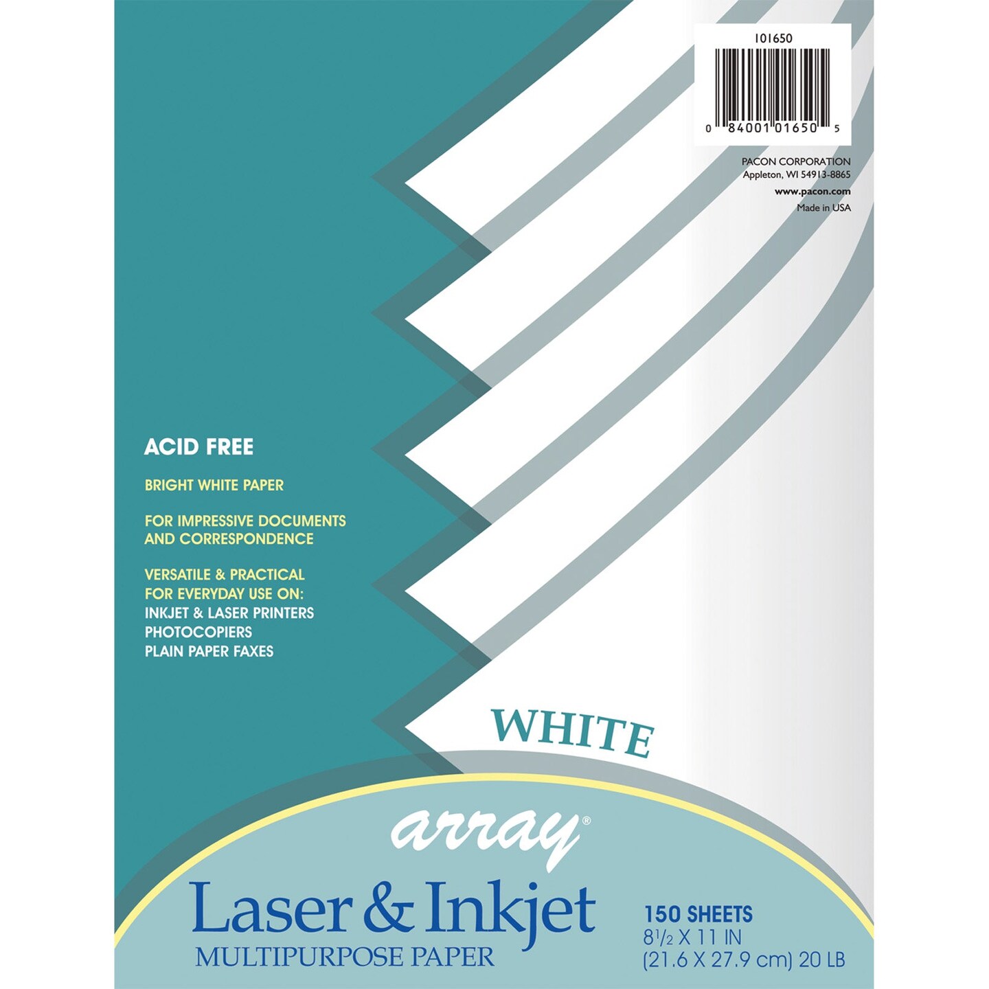 Mutli-Purpose Paper, White, 8-1/2&#x22; x 11&#x22;, 150 Sheets