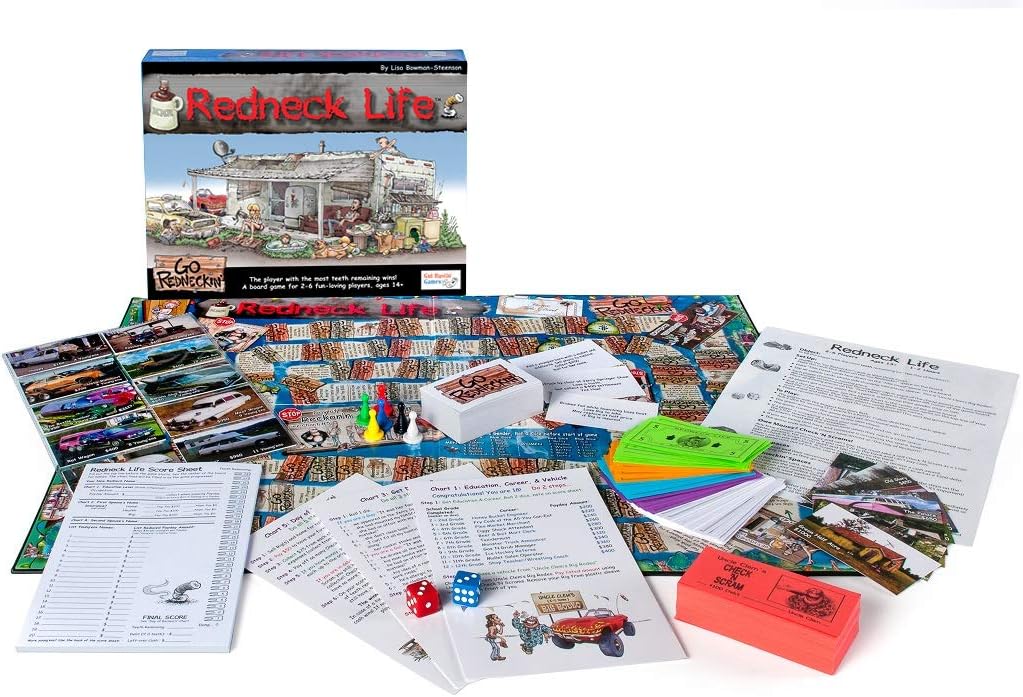 Gut Bustin&#x27; Games Redneck Life Board Game, Multi-colored