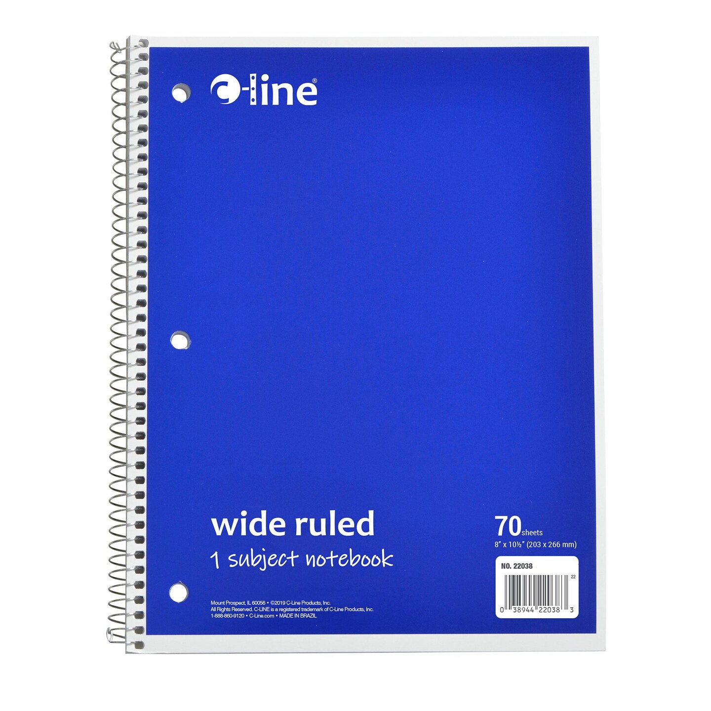 1-Subject Notebook, 70 Page, Wide Ruled, Blue | Michaels 1-Subject Notebook, 70 Page, Wide Ruled, Blue | Michaels
