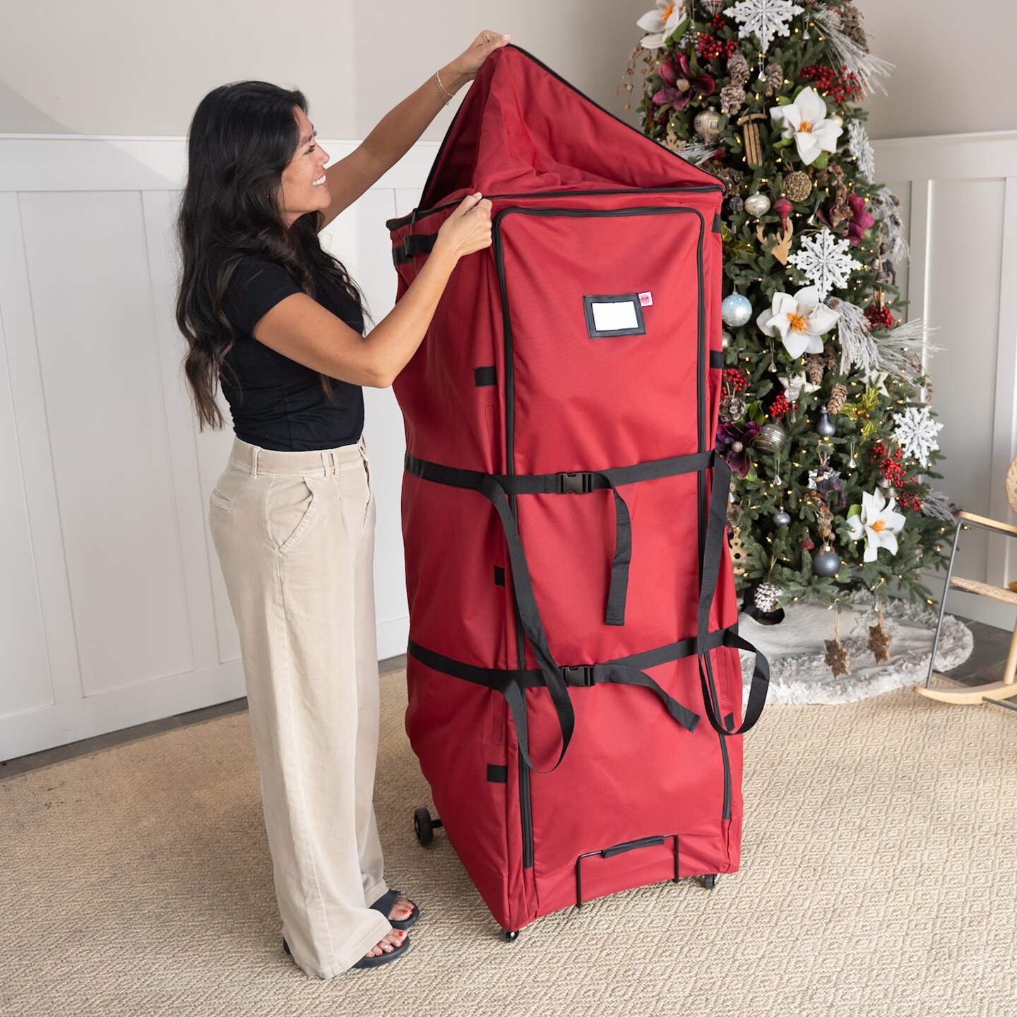 Artificial Christmas Tree Storage Bag with Wheels (7-12 ft. Trees)