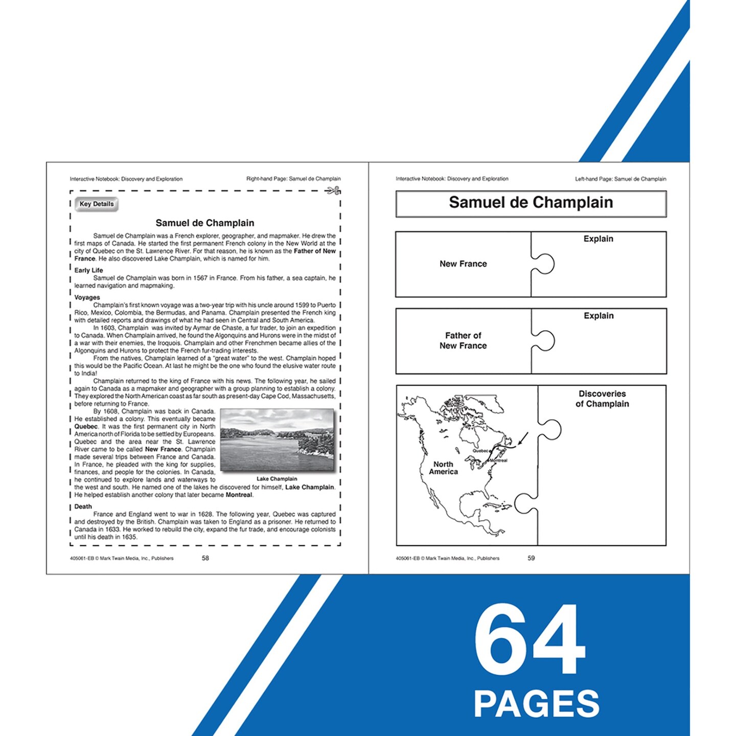 Interactive Notebook: Discovery and Exploration Resource Book, Grade 5-8