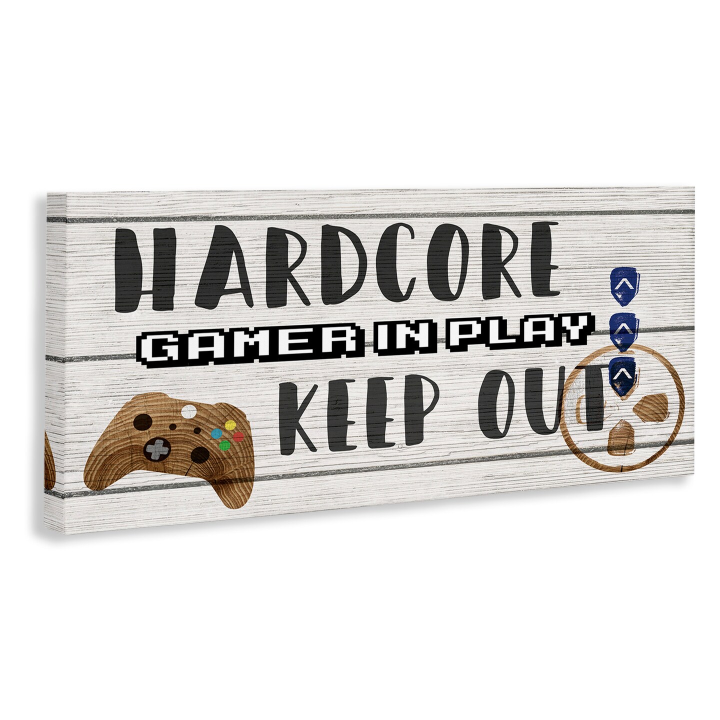Stupell Industries Gamer Playroom Sign Canvas Wall Art