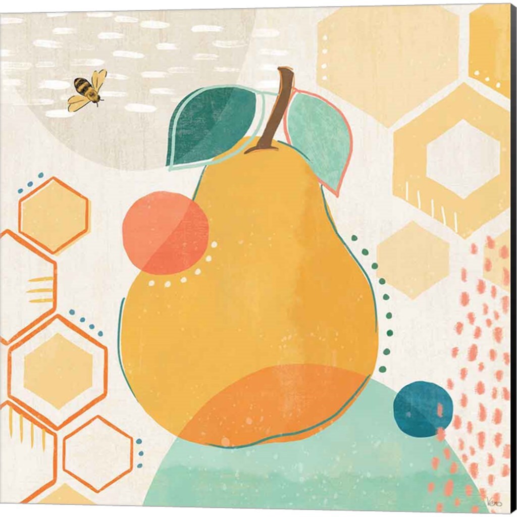 Fruit Frenzy B by Veronique Charron 14" x 14" Canvas Wall Art (Set of 2)