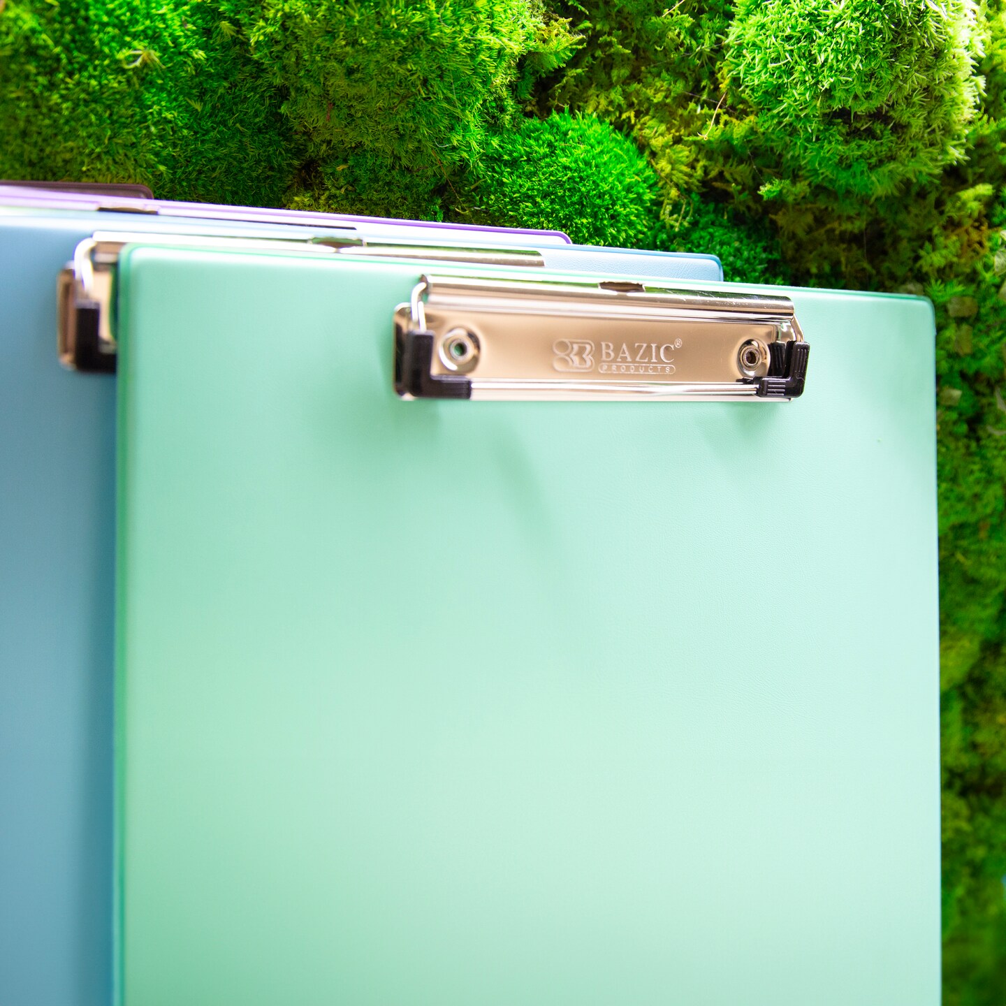 BAZIC PVC Standard Clipboard Pastel Color w/ Low Profile Clip