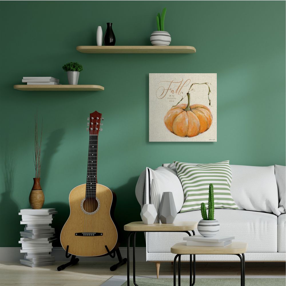 Stupell Industries Fall My Favorite Color Seasonal Canvas Wall Art