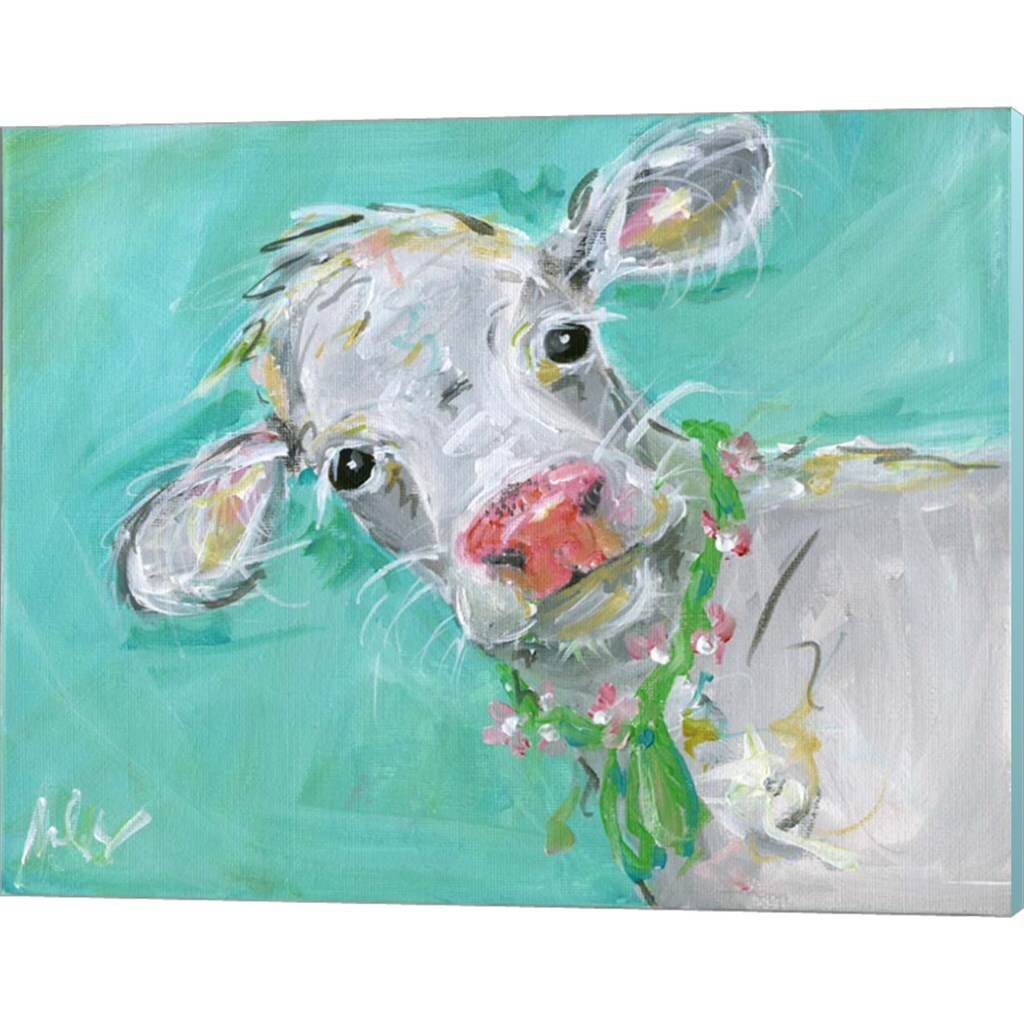 Goat & Cow by Molly Susan Strong 15" x 12" Canvas Wall Art (Set of 2)