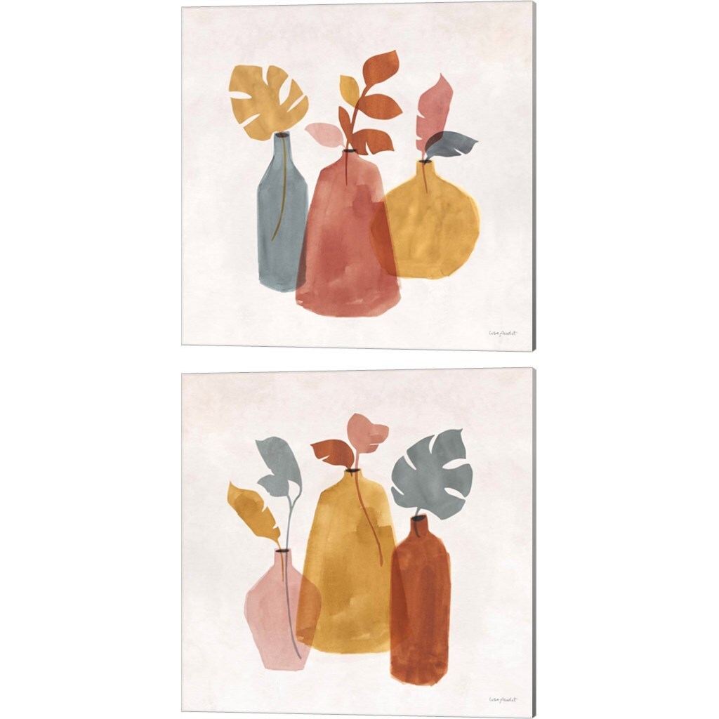 Terracotta by Lisa Audit 14" x 14" Canvas Wall Art (Set of 2)