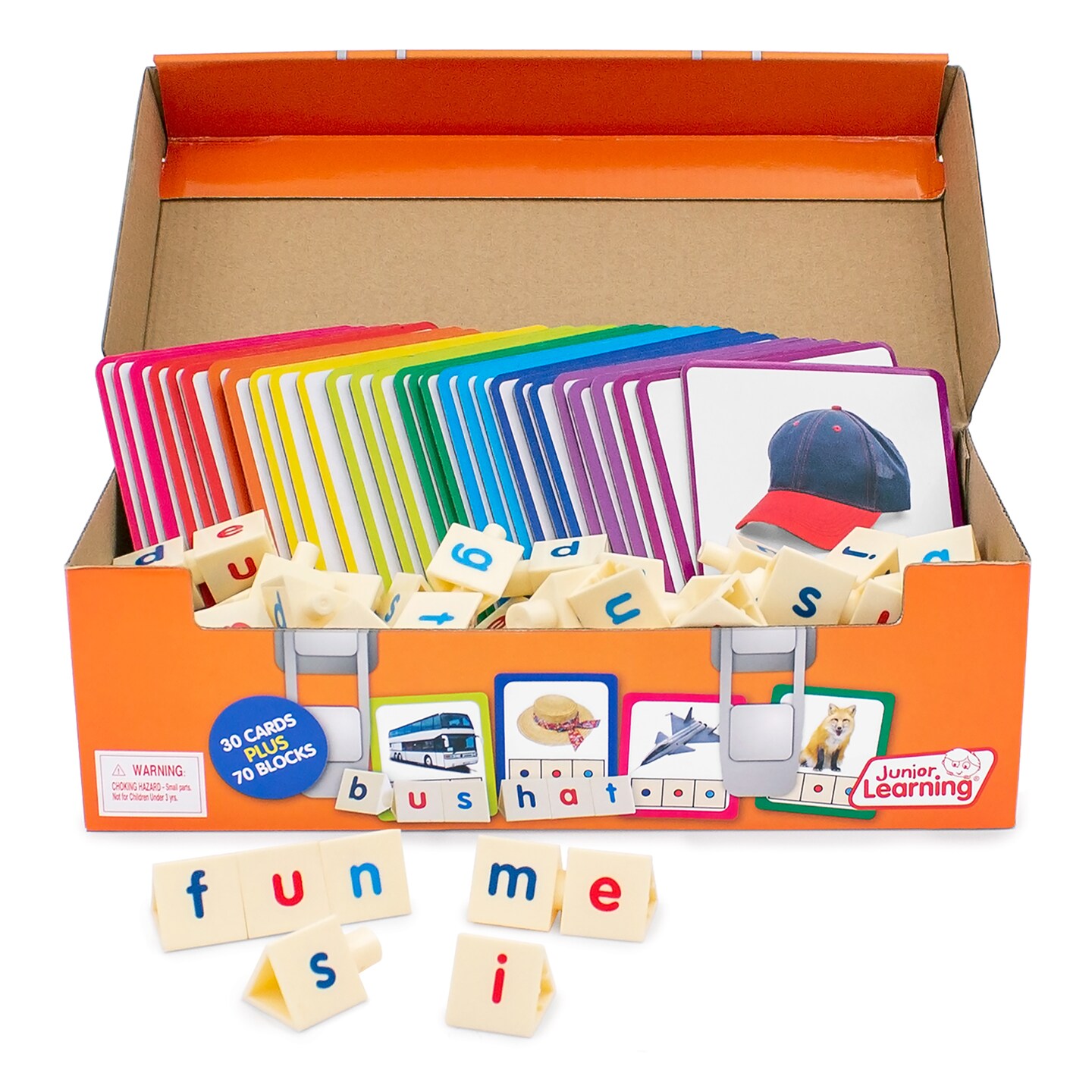 Junior Learning CVC Toolbox: Build Phonemic Awareness and Spelling Skills (Ages 4-5, Pre-K to 1st Grade)