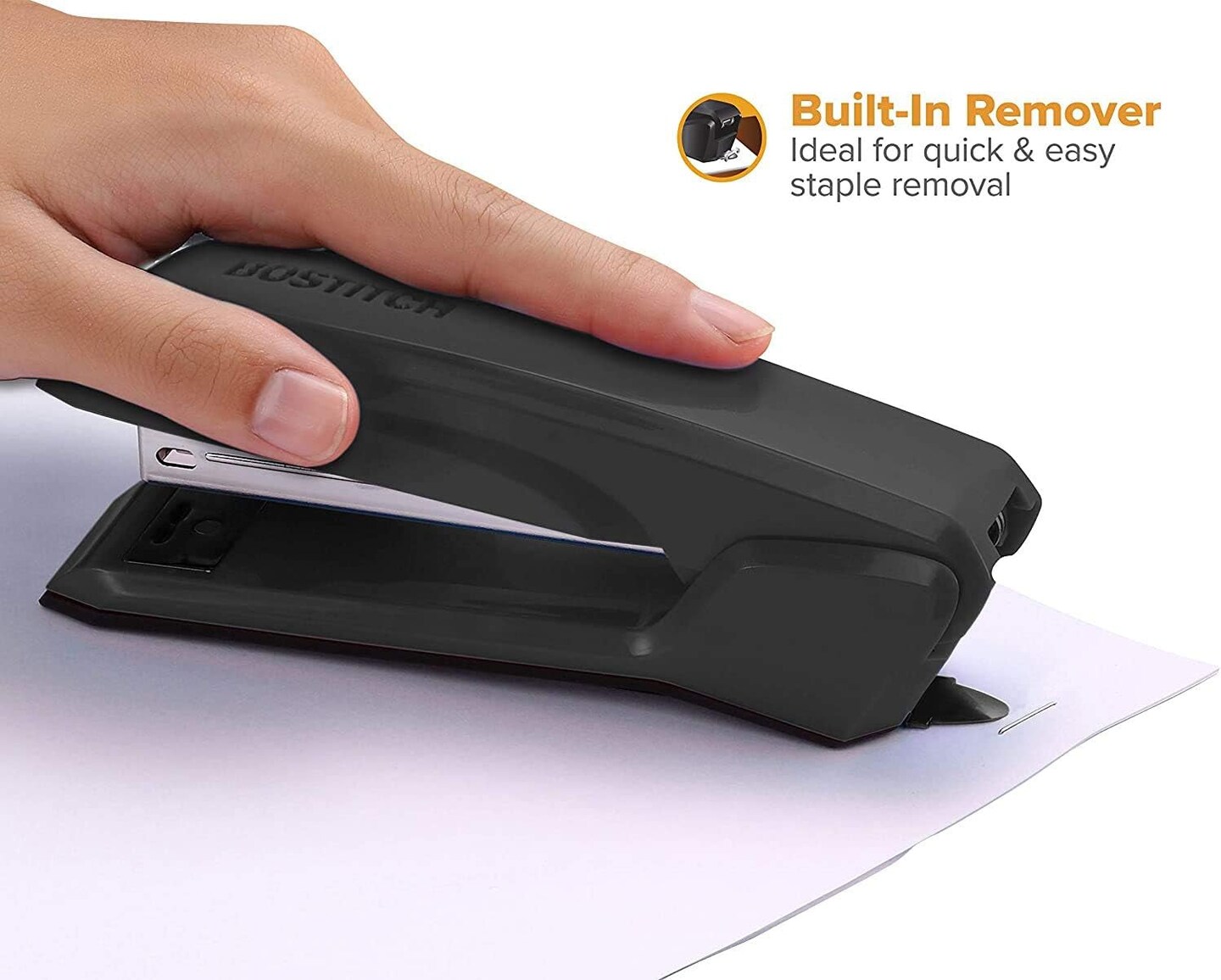 Office Ascend 3 in 1 Stapler Value Pack, 20 Sheet Capacity, Includes 5000 Staples, Integrated Remover &#x26; and Extra Staple Remover, Staple Storage Compartment, Assorted Colors (Colors May Vary)