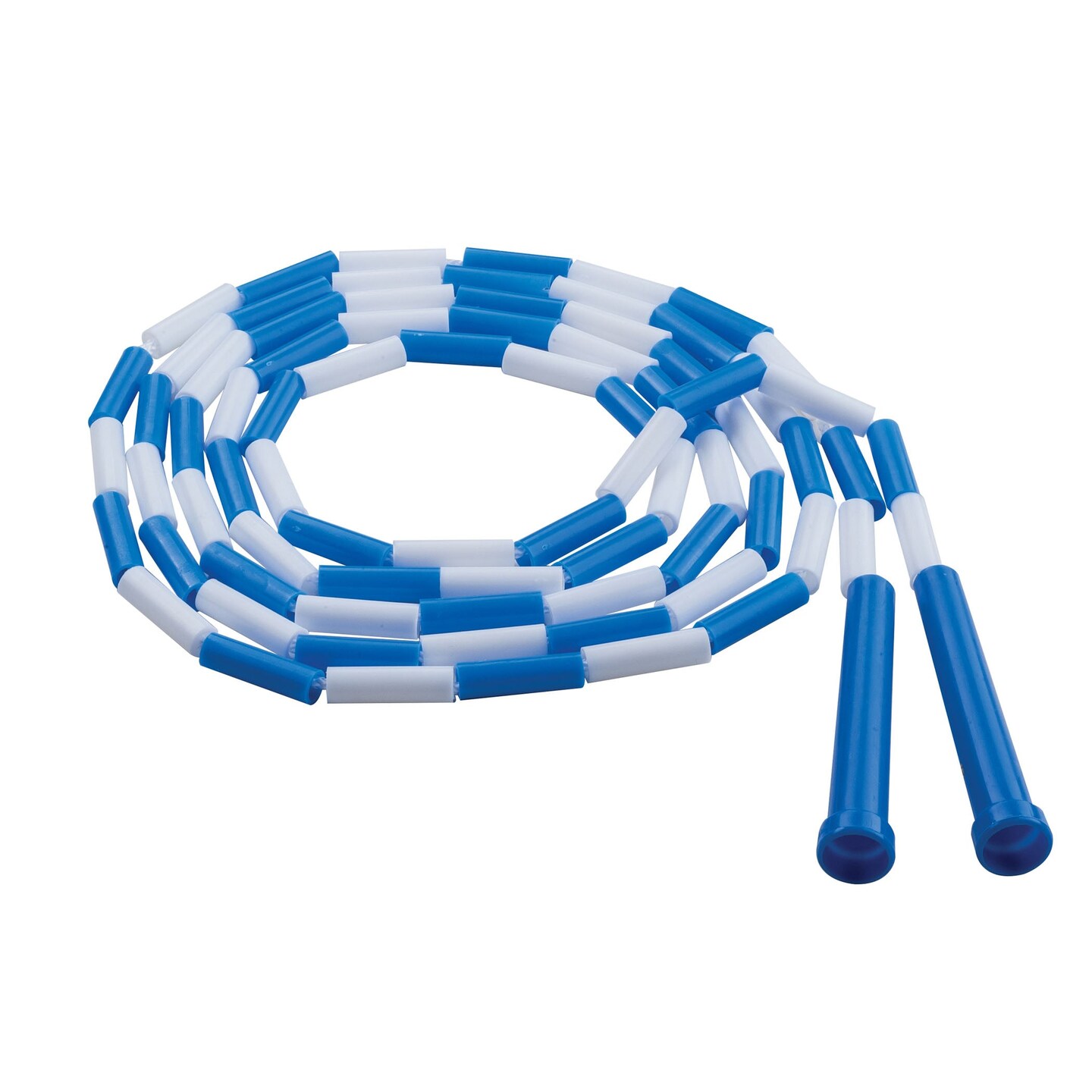 Plastic Segmented Jump Rope, Blue/White, 9&#x27;