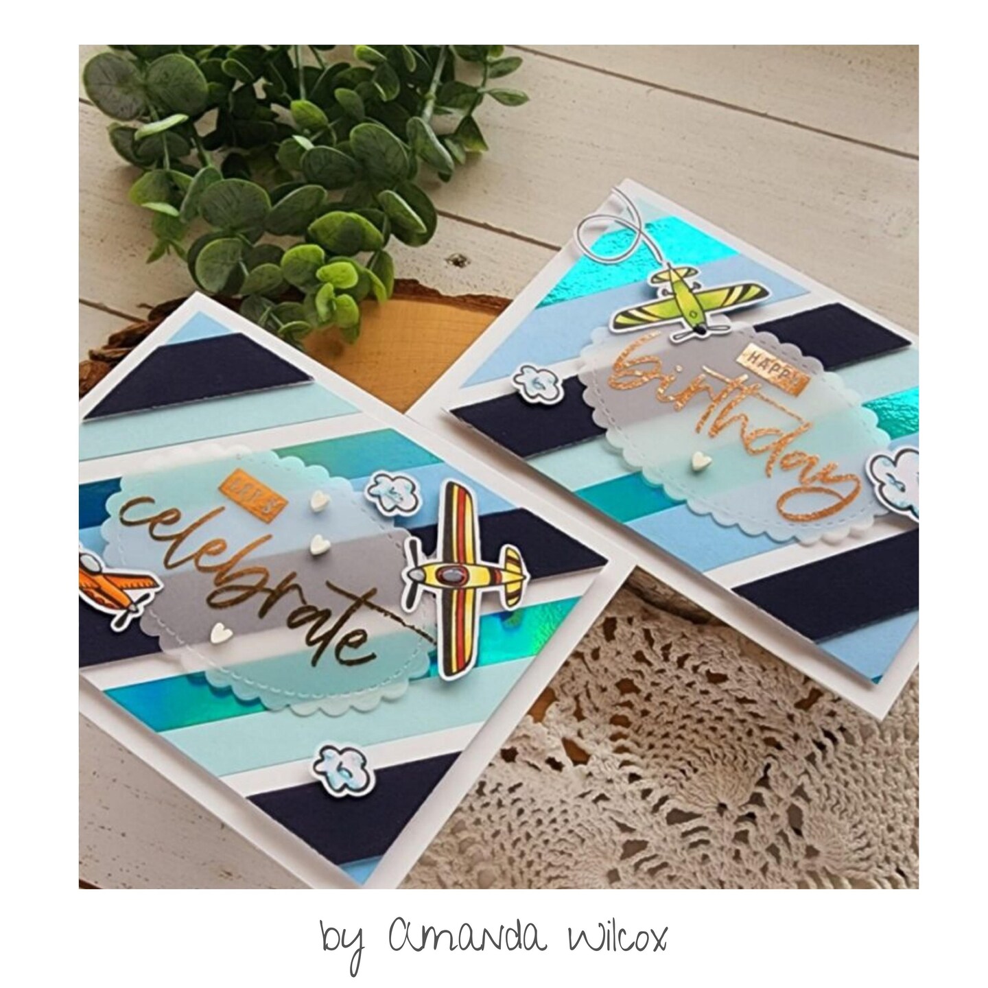 Deco Foil Adhesive Transfer Sheets by Unity 5.9" x 5.9"-Let's Celebrate