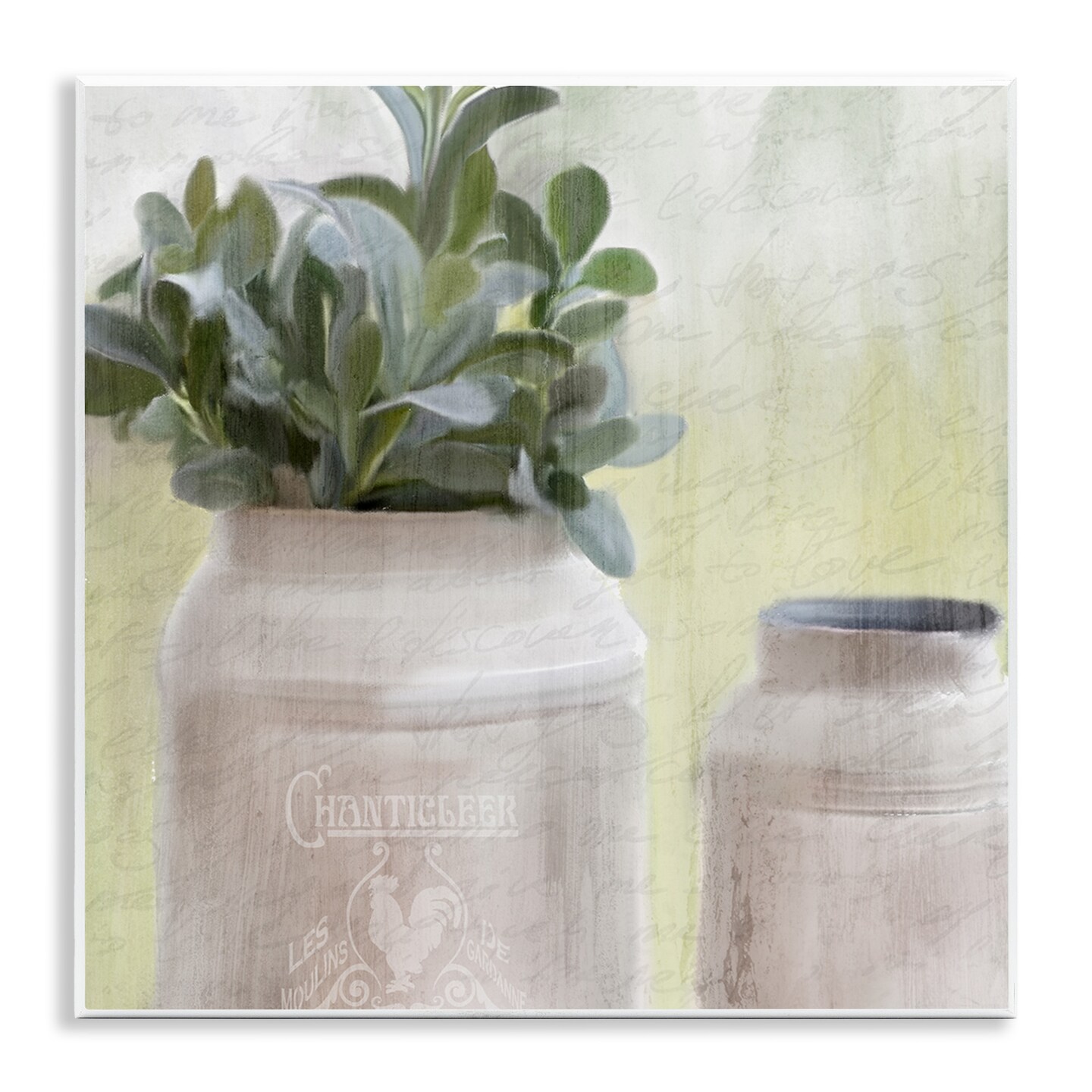 Stupell Industries Farmhouse Mill Can with Greenery Wall Plaque Art