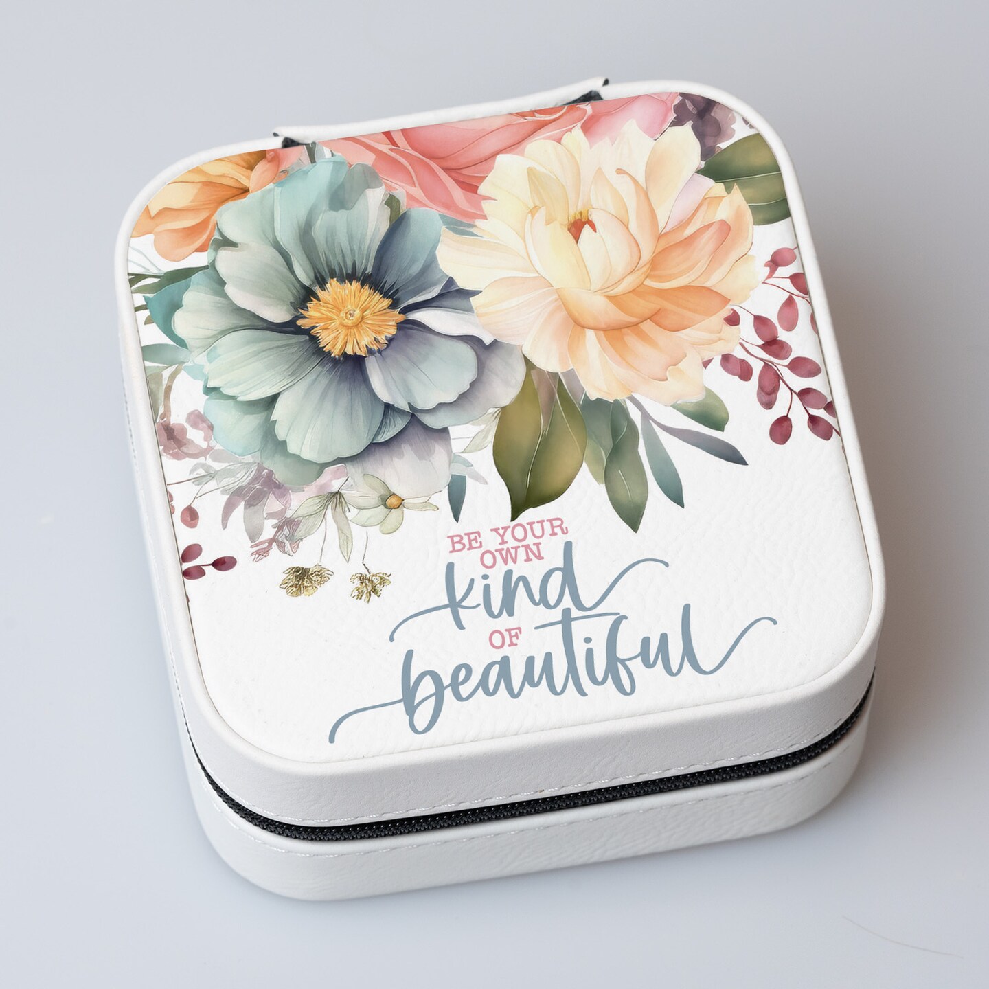 DEXSA Be Your Own Kind Jewelry Box, Measures 4.375" x 4.25" x 2.25"