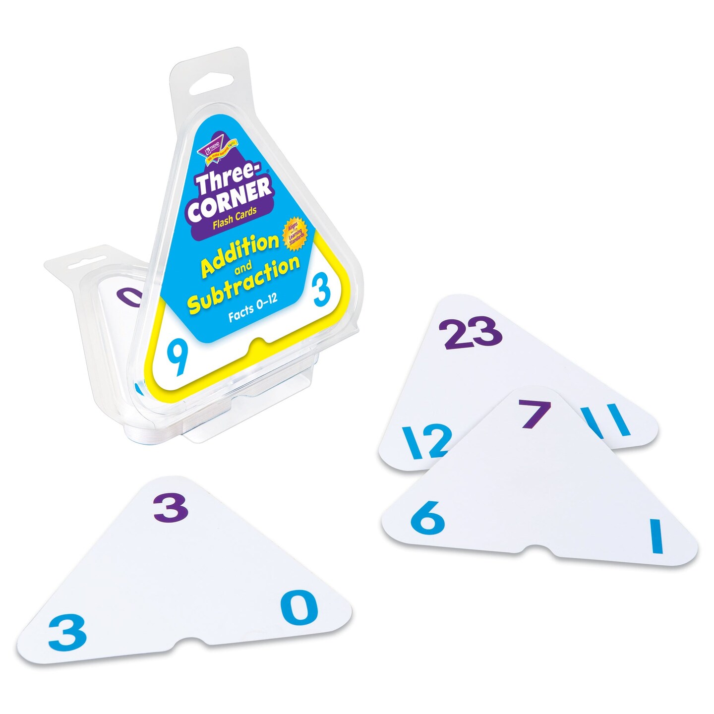 Addition and Subtraction Three-Corner&#xAE; Flash Cards