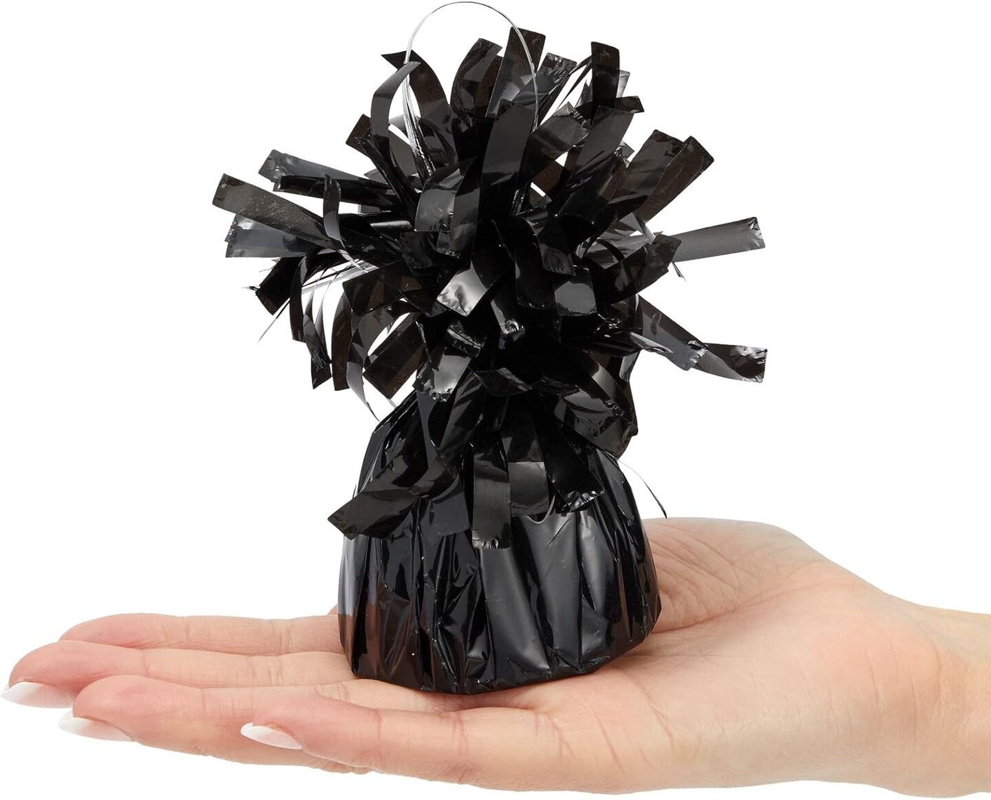 Pack of 15 Black Balloon Weights for Balloons (6 oz, 4.5 In) for Table Centerpieces and Birthday Party Decorations