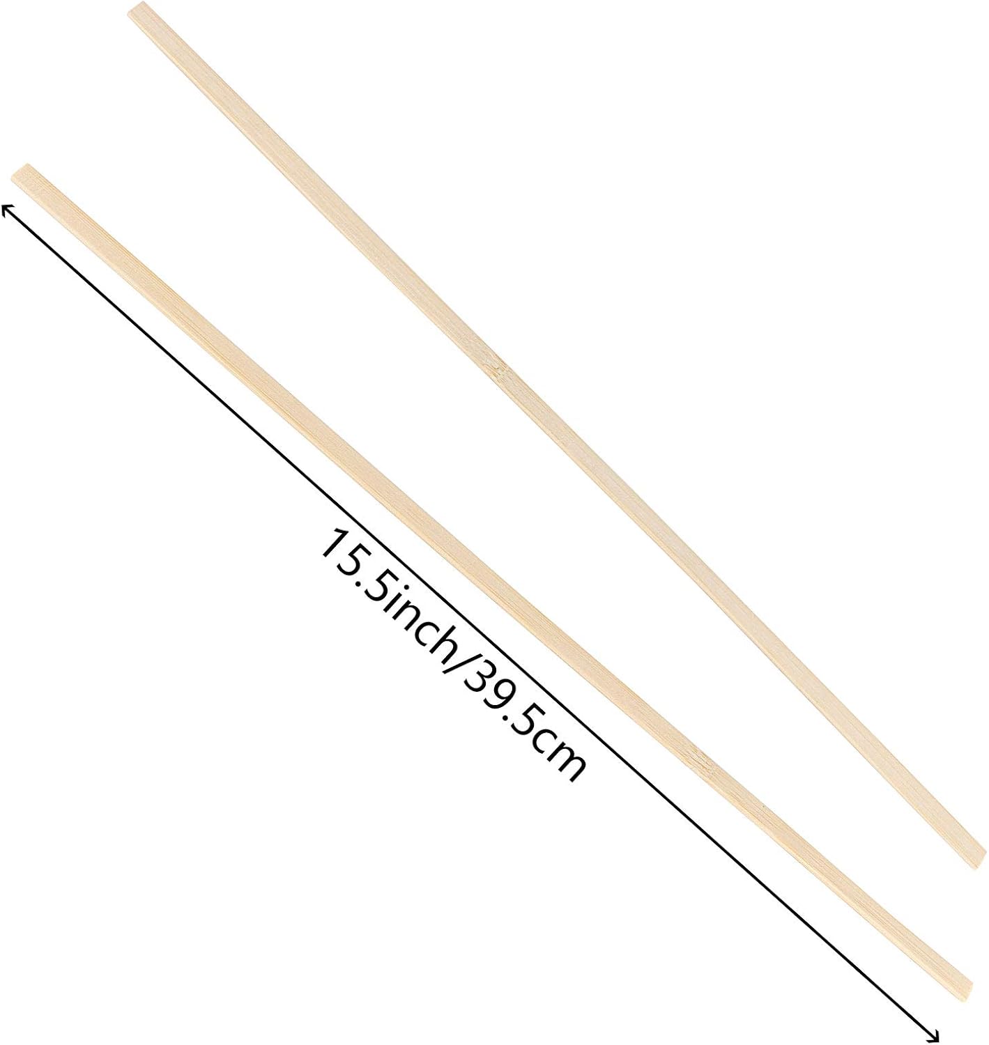 400 Bamboo Dowel Rods – 1/8"x12" Unfinished Round Sticks for DIY Crafts & Plant Support