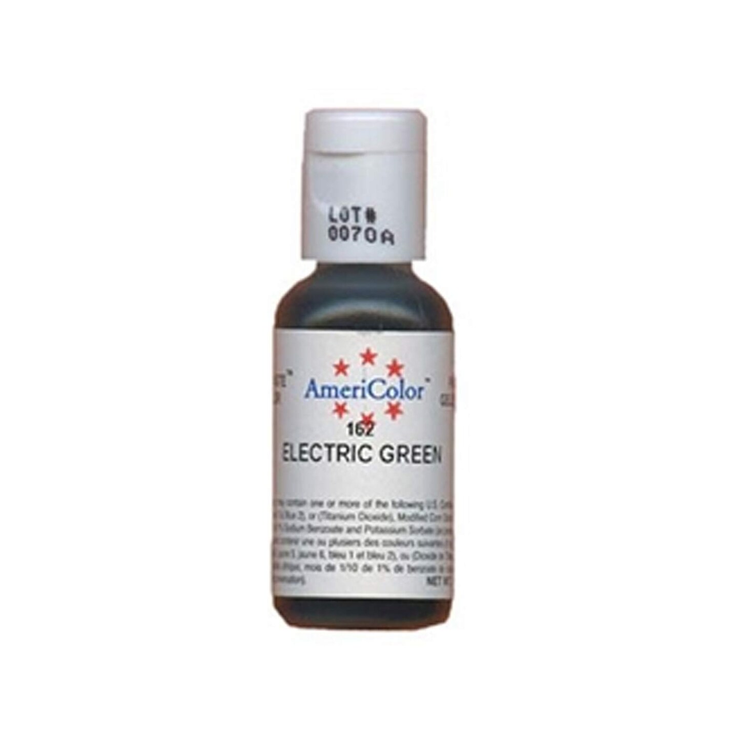 Electric Green Soft Gel Paste Food Color for Icing and Toppings 3/4 Ounce