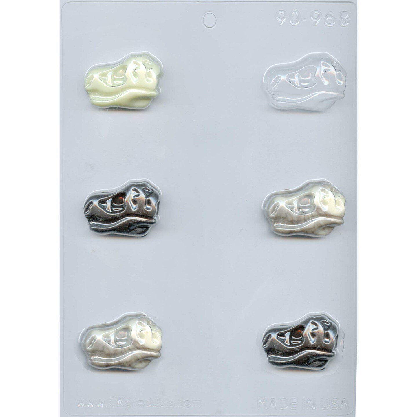 T Rex Dinosaur Fossil Head Chocolate Mold