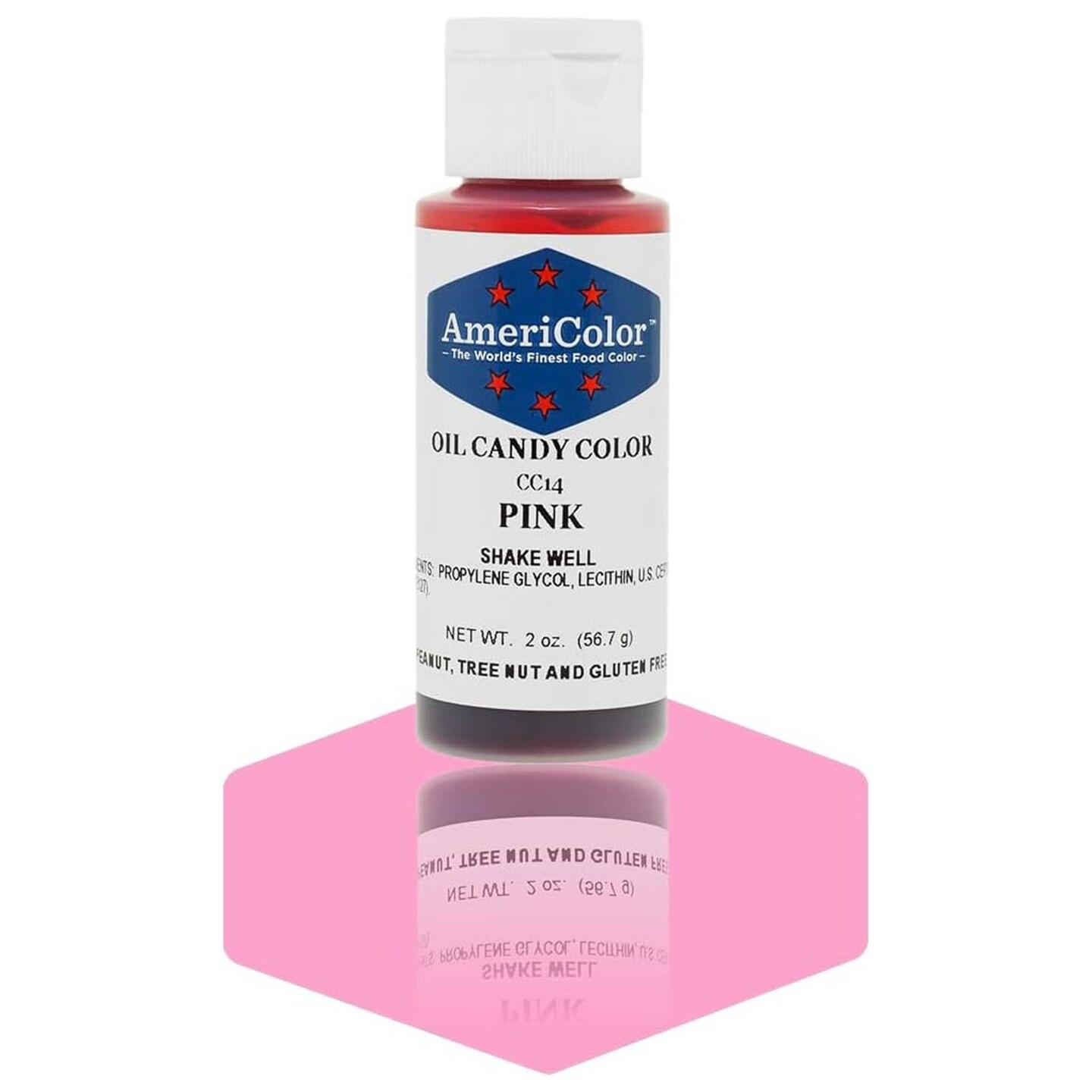 Pink Oil Candy Color AmeriColor 2 Ounces