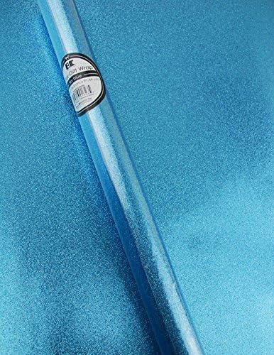 Best Creation Glitter Gift Wrap, 30 x 36-Inch Sky Blue 2 ROLLS