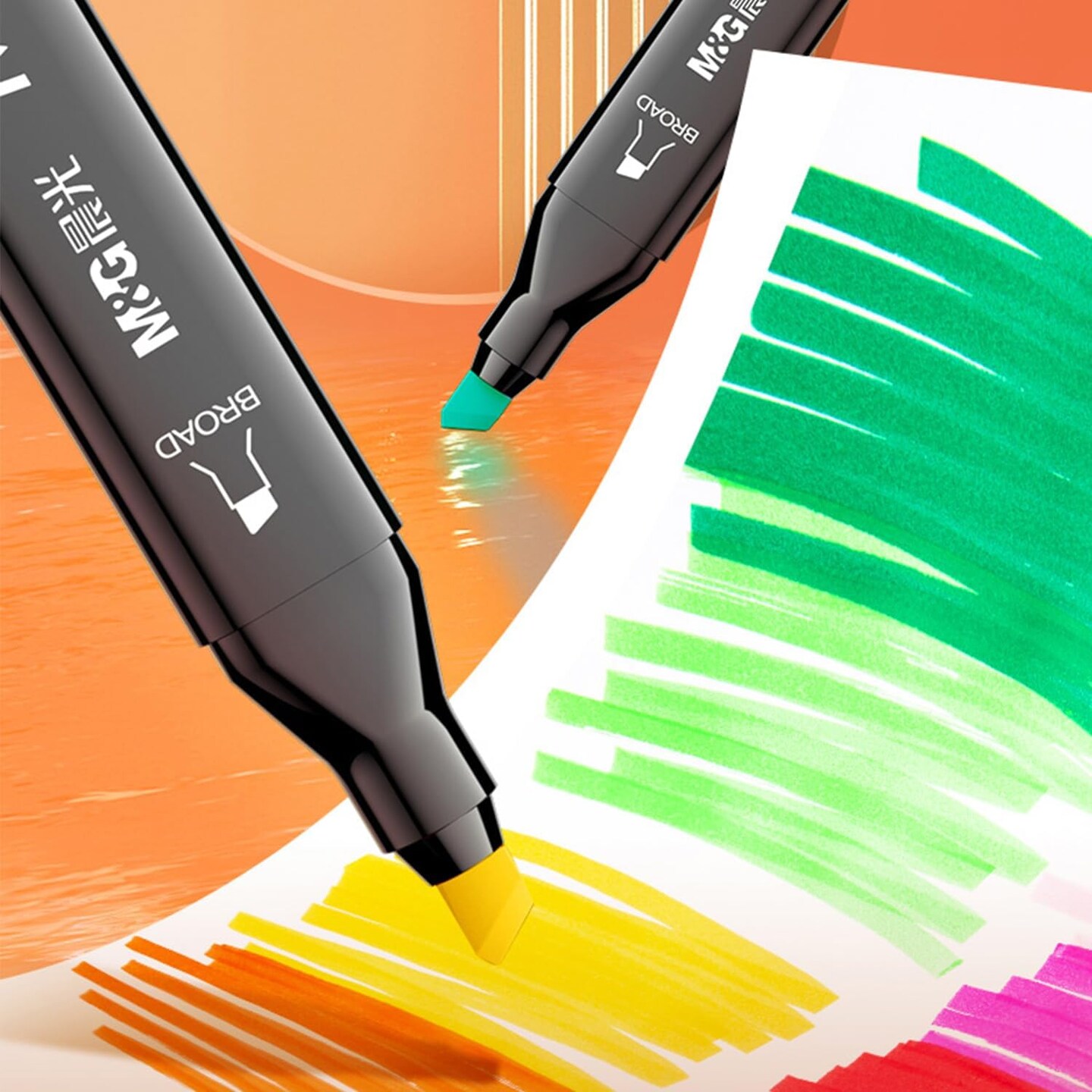 60 Colors Dual Tip Alcohol Art Sketch Markers, Drawing Markers for Adult Coloring Books, Drawing, Sketching, Doodling, Art Projects, School Supplies