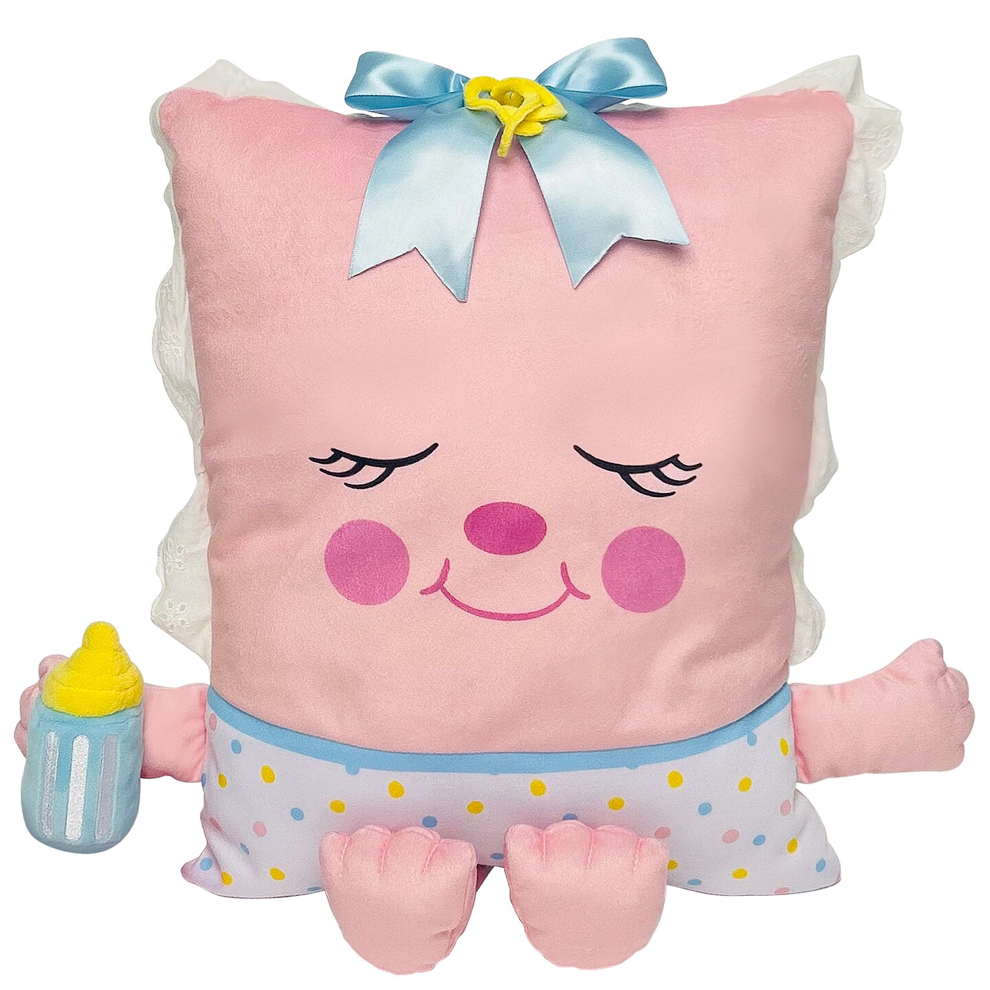 Pillow People: Rock-A-Bye Baby - 2-In-1 Toy &#x26; Pillow, 80&#x27;s Nostalgic Plush Pal Reimagined, Soft Stuffed Rectangular Character, Cozy Nap &#x26; Play Design