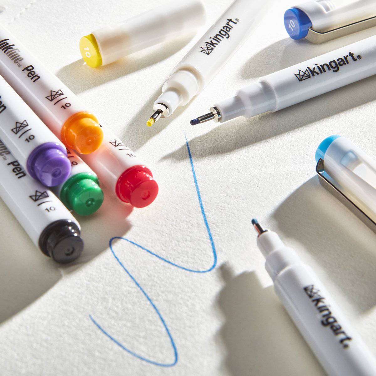PRO Inkline&#x2122; Fine Line Pens, 8 Colors, Size 10