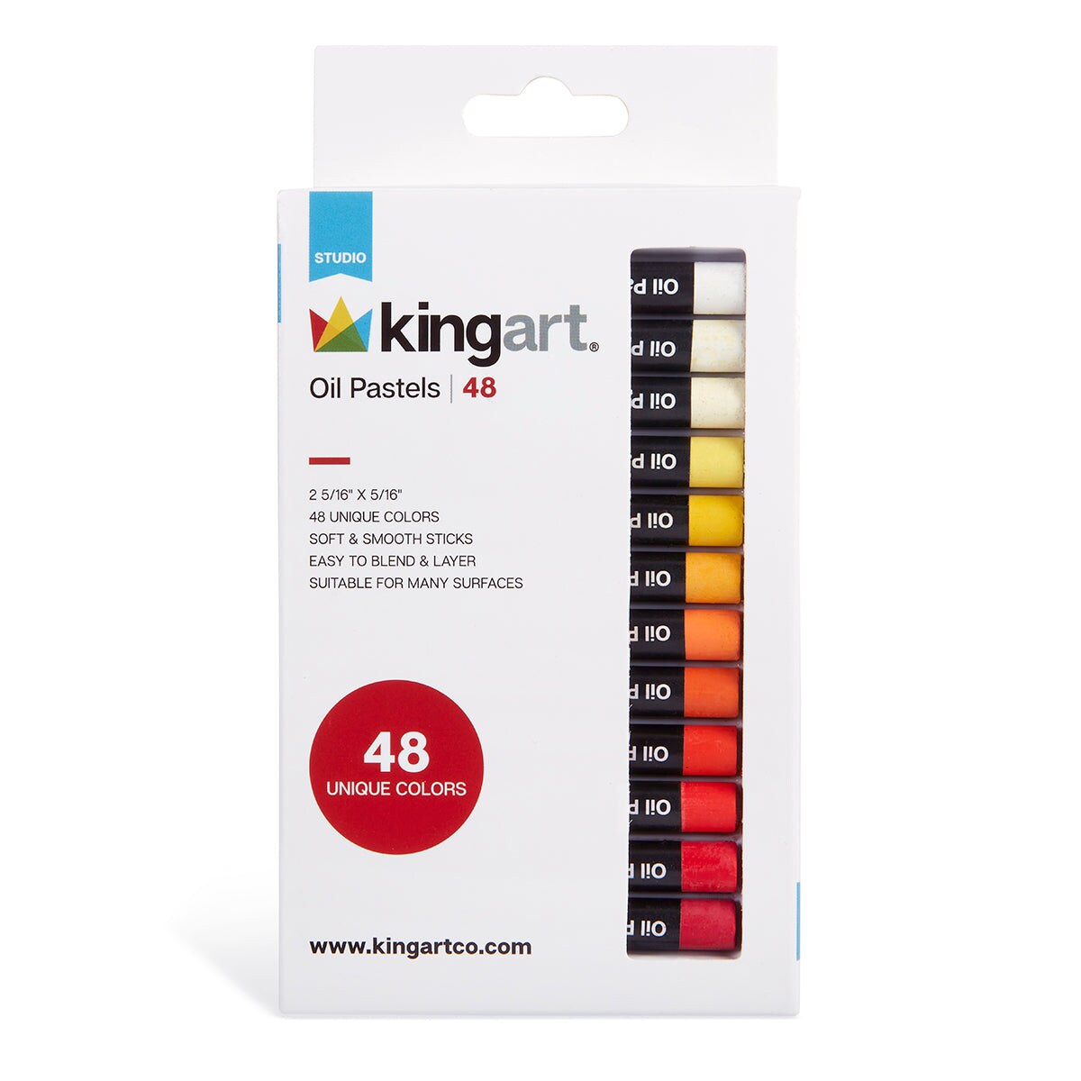 KINGART&#xAE; Oil Pastels 48 pc