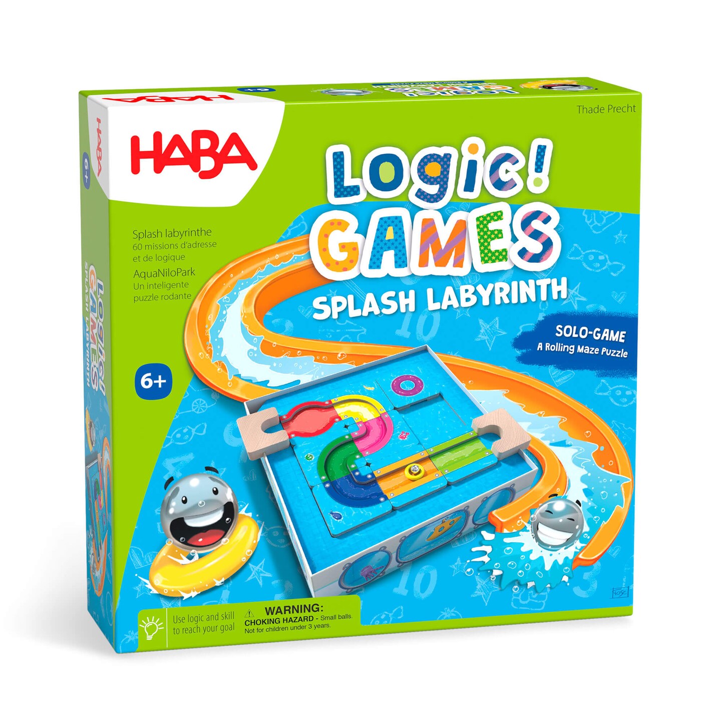 HABA Logic Games: Splash Labyrinth Dexterity Maze Game for Kids 6 & Up, STEM Toys for Creative Thinking & Spatial Awareness