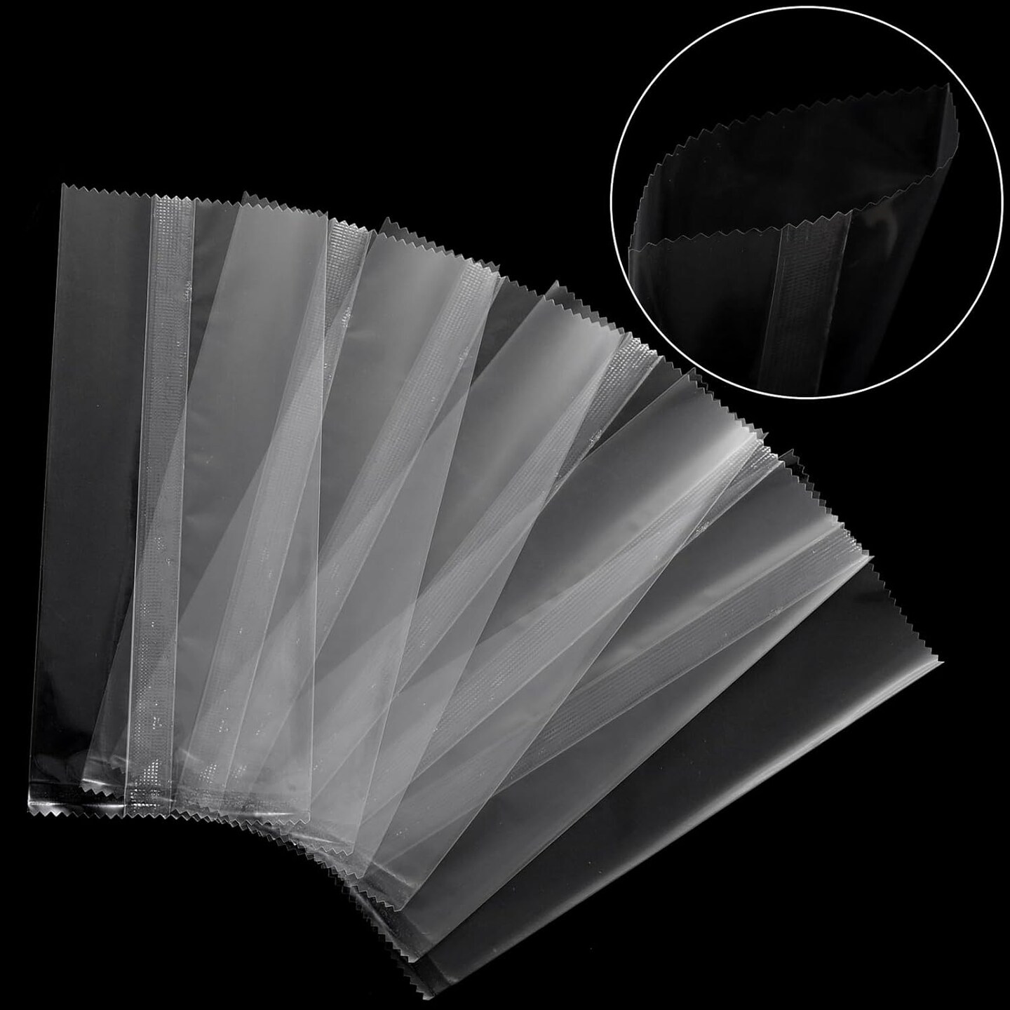 600 Pieces Popsicle Bags and Sticks Set, 300 PCS Disposable Plastic Popsicle Wrappers Clear Ice Cream Bags, 300 PCS Wooden Popsicles Sticks for DIY Making Cakesicle Candy Summer Party Supplies