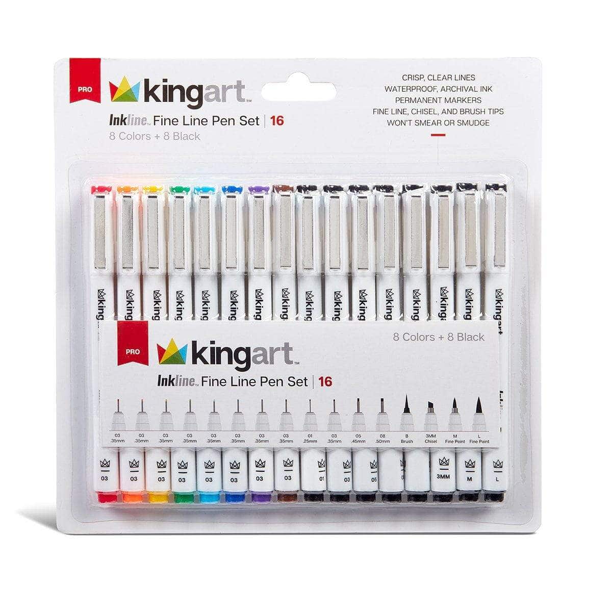 Inkline&#x2122; Fine Line Pens 16 pc