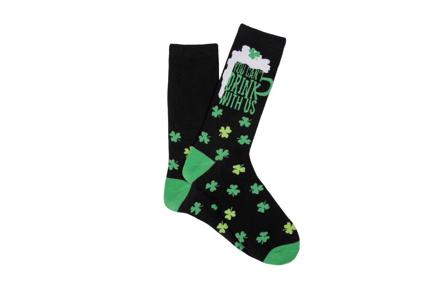 Everything Legwear St. Patrick&#x27;s Day Can&#x27;t Drink With Us Crew Sock