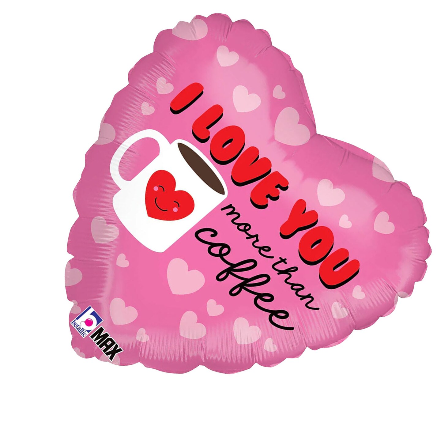 Betallic&#xAE; 18 Inch I Love You More Than Coffee Balloon