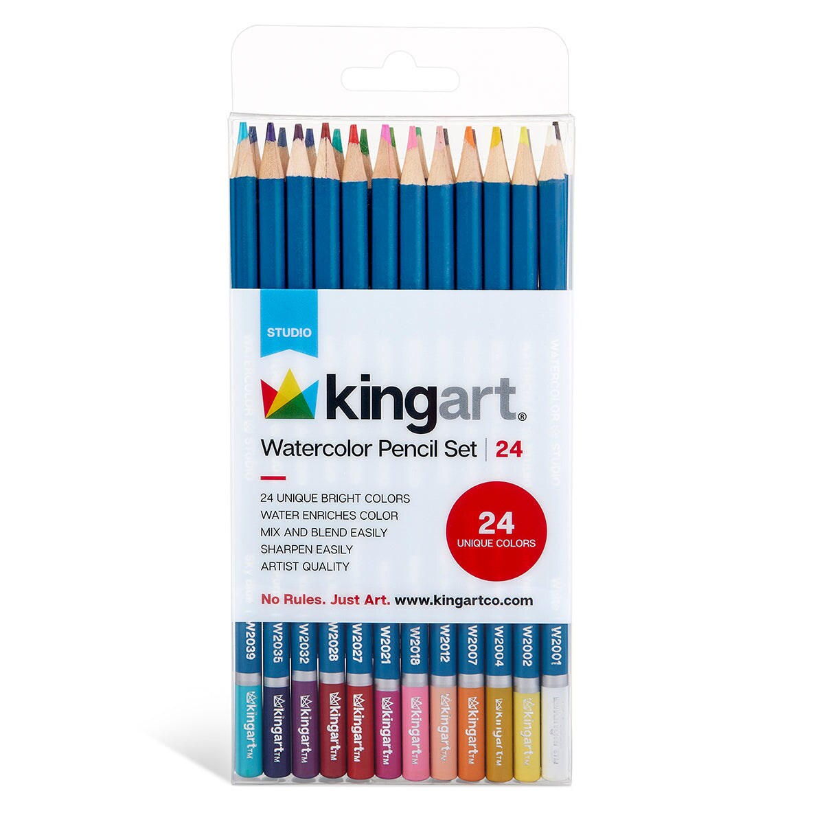 KINGART&#xAE; Watercolor Pencils, 24 Colors