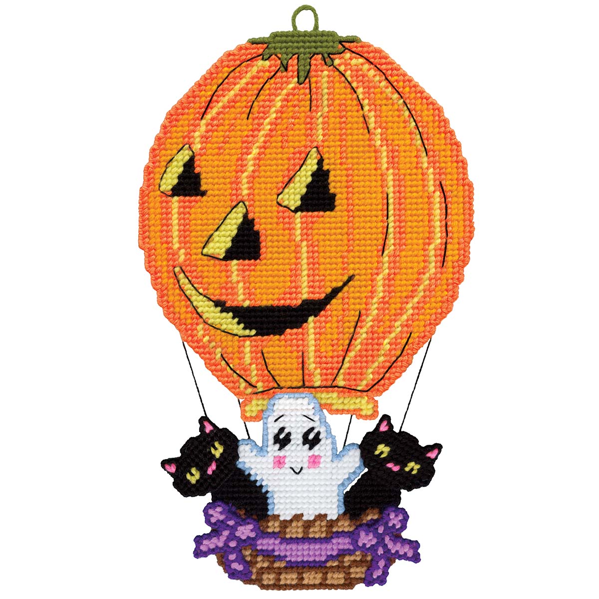Design Works  Hot Air Pumpkin Plastic Canvas Kit