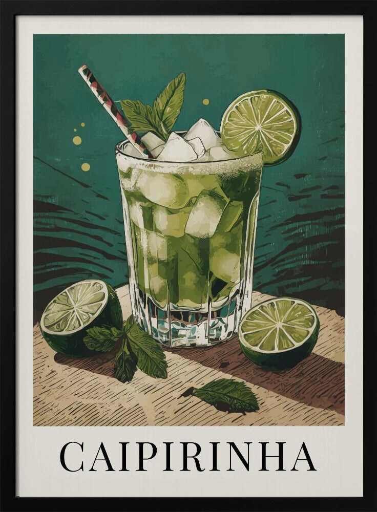 Caipirinha - Andreas Magnusson 24x36 Black Framed Art | Home or Office Art