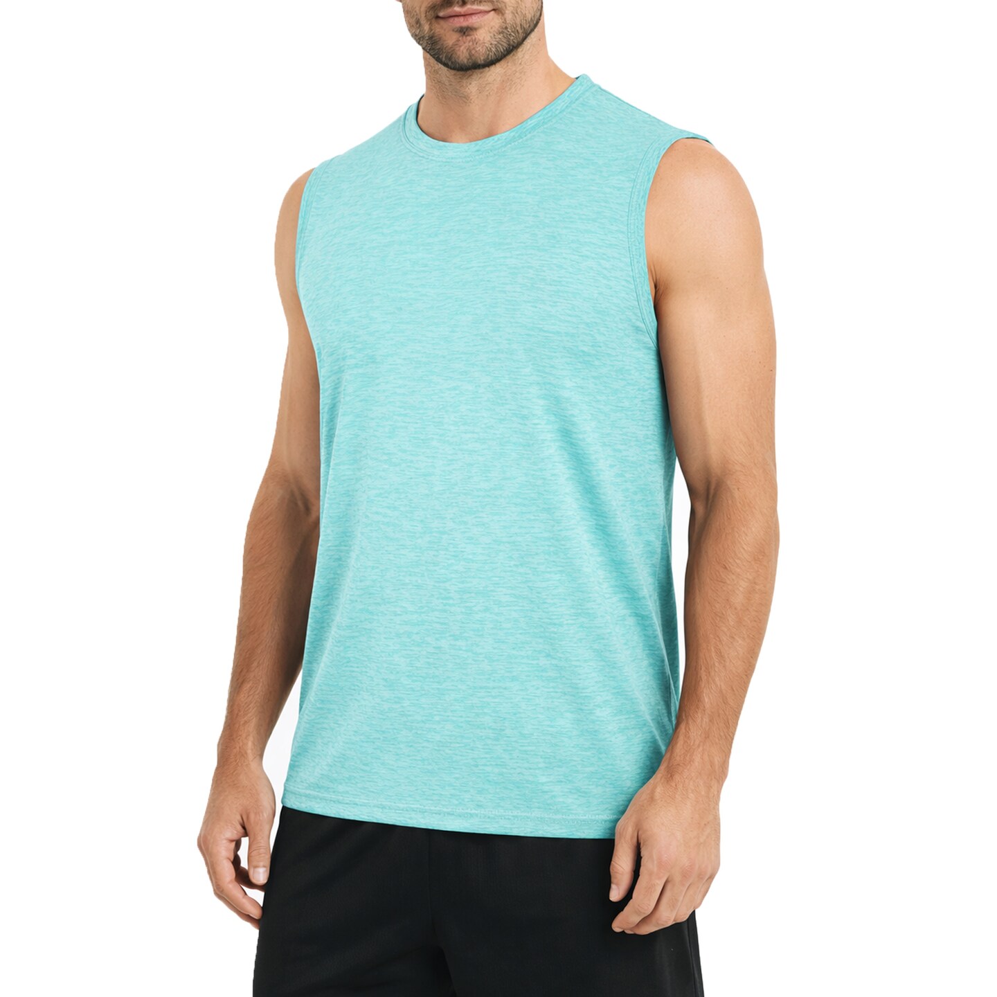 Galaxy Kick Start Gear Men's Moisture-Wicking Wrinkle Free Performance Muscle Tee