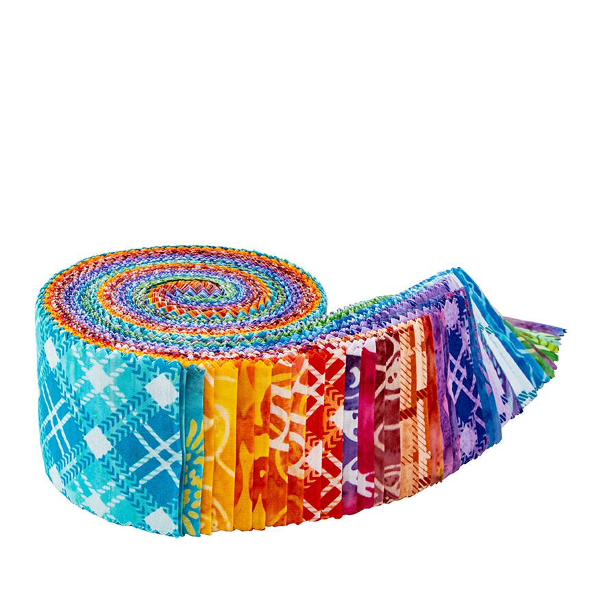 Expressions Batiks 2.5&#x22; Strip Roll (Jelly Roll / Rolie Polie) in A Touch of Celtic by Patience Griffin for Riley Blake (RP-23268-40)
