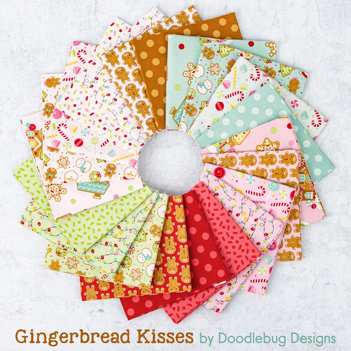 Sprinkles in Red (c16444-red) | Gingerbread Kisses | Doodlebug Designs | Riley Blake