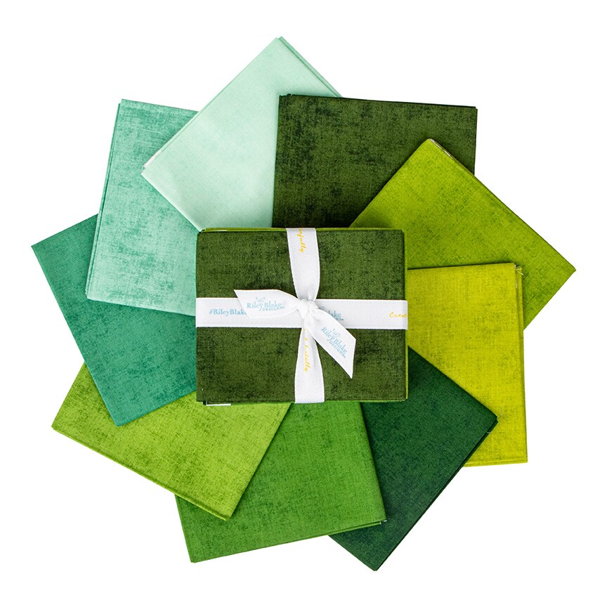 Shades Fat Quarter Bundle in Rainforest by Riley Blake Designs for Riley Blake (FQ-RAI200-9)
