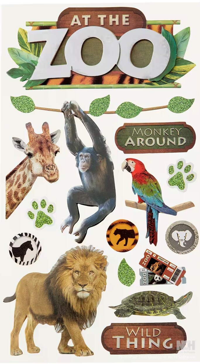 Recollections At The Zoo Dimensional Stickers