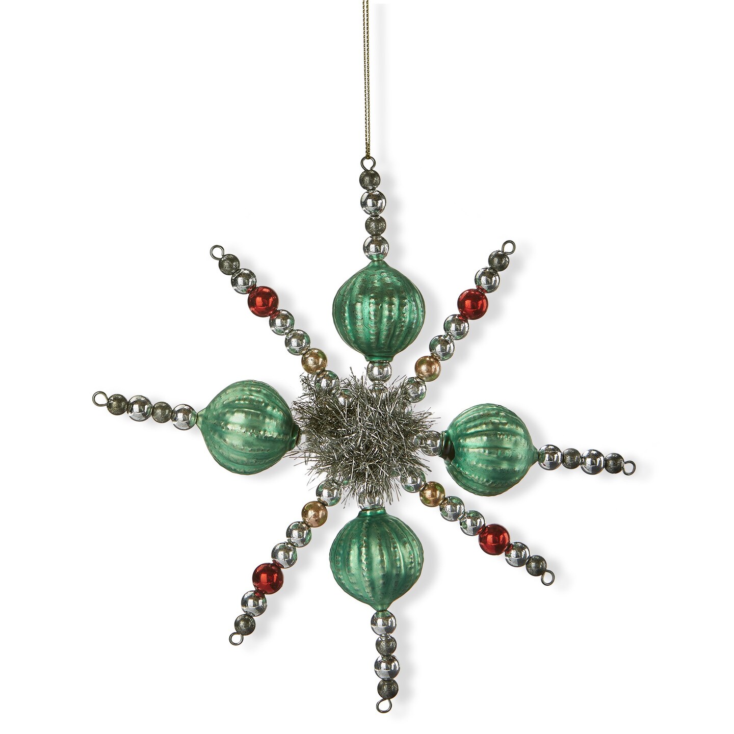 Vintage Green Star Ornament for Christmas Tree 7.87&#x22; x 7.87&#x22; x 1.38&#x22; Dust Clean Decorative Holiday Decor