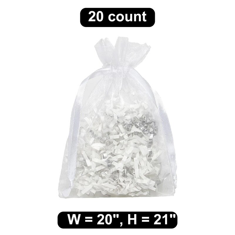20&#x22; x 21&#x22; Organza Bag Extra-Large Storage Bag
