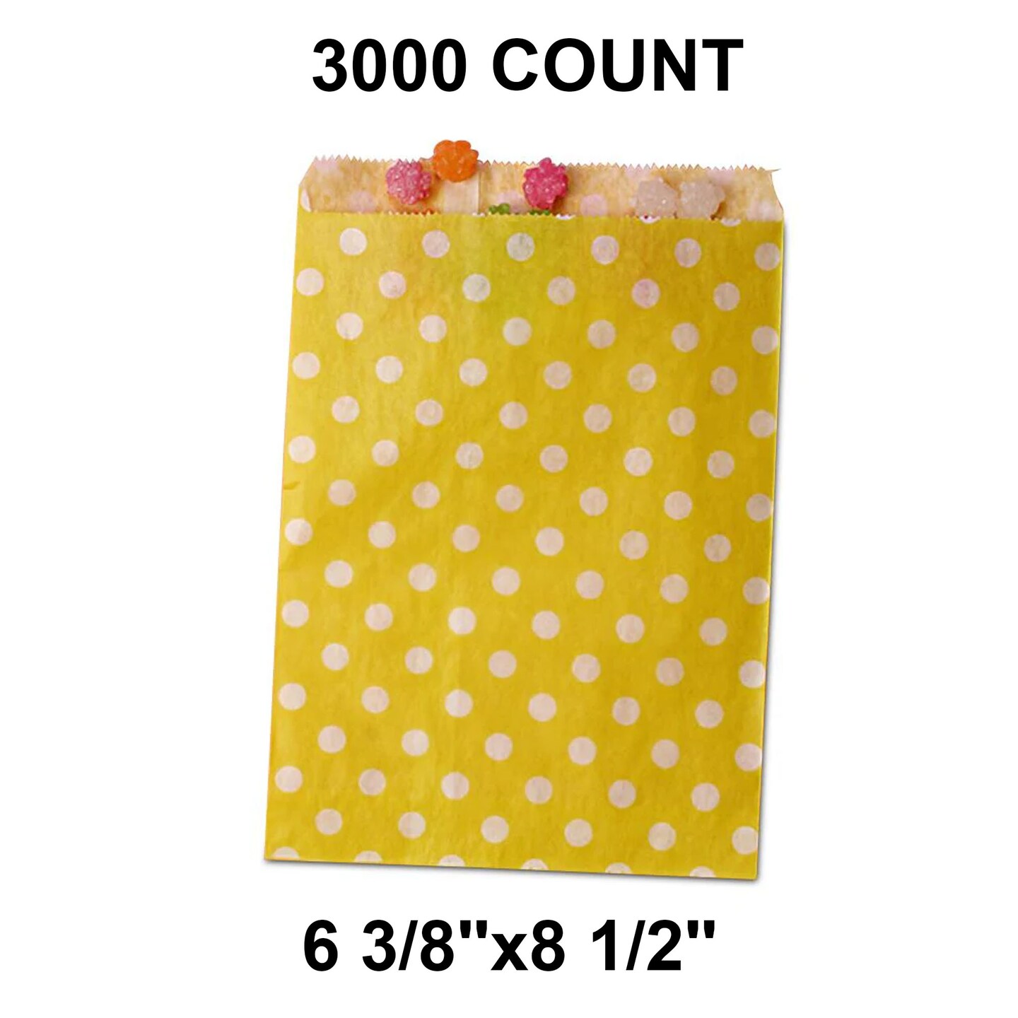 Polka Dot Charm Bags Generous Capacity 6 3/8&#x22; x 8 1/2&#x22;