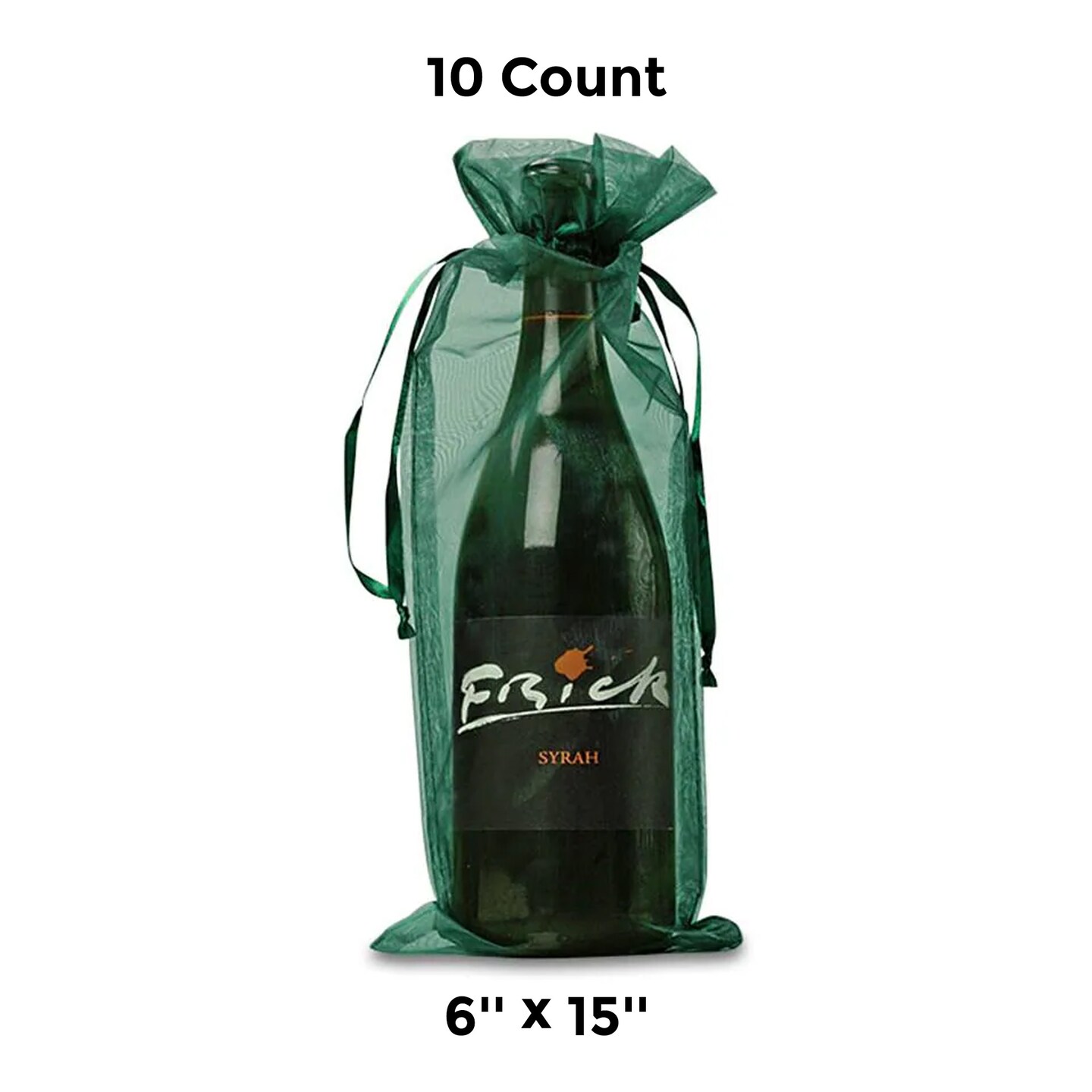 Sheer Organza Wine Bags 6&#x22;x15&#x22; Ideal for Parties